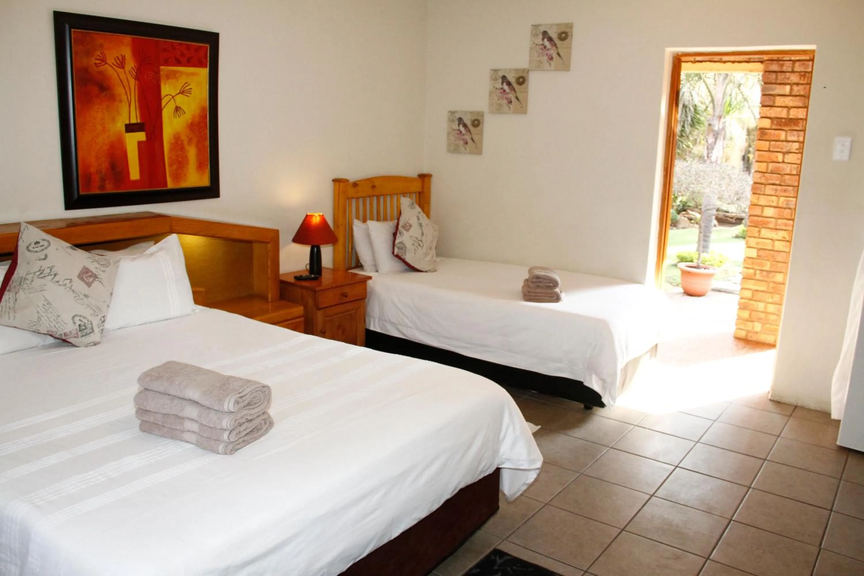Bed in Kalahari Guest House
