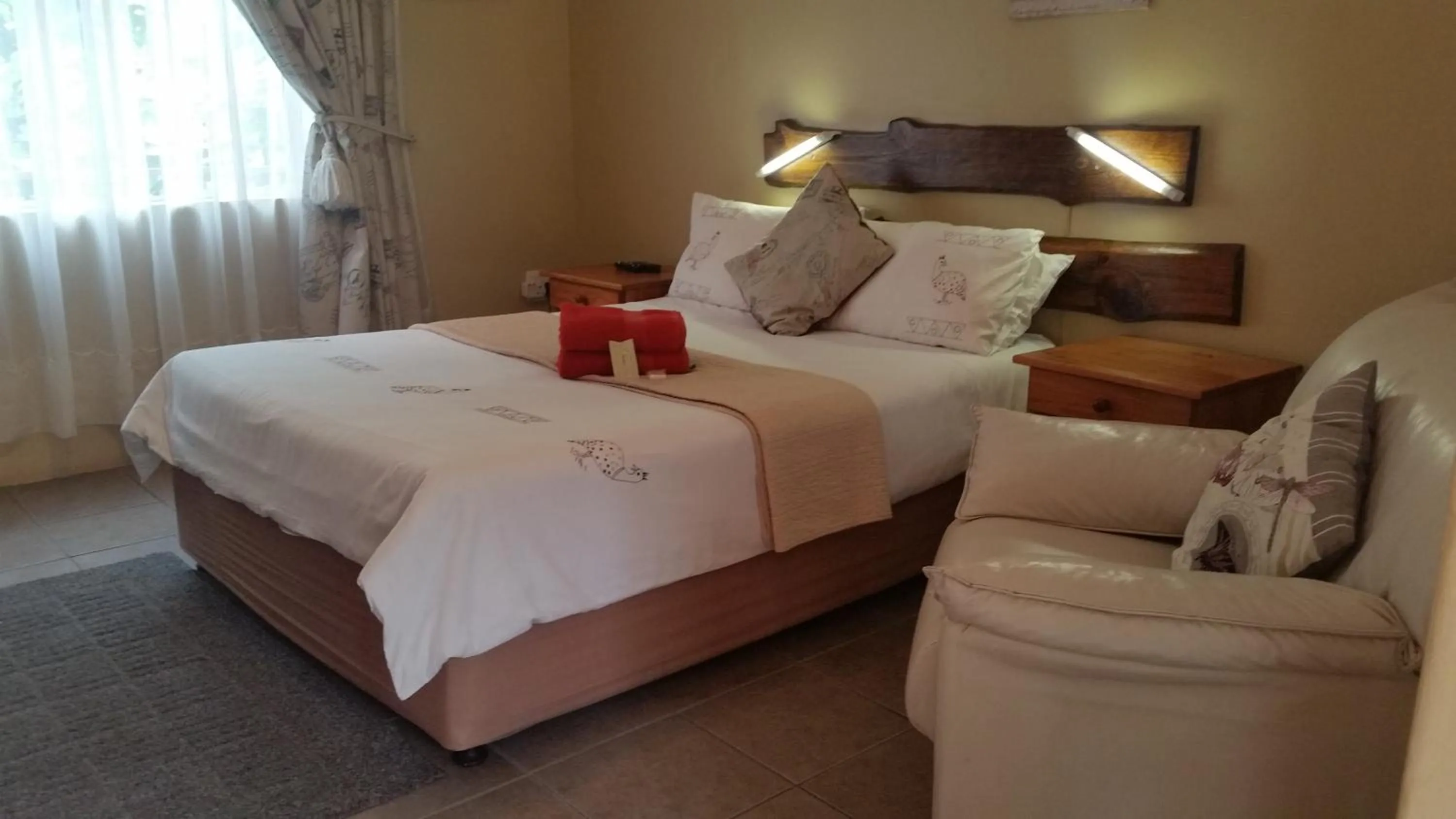 Bed in Kalahari Guest House