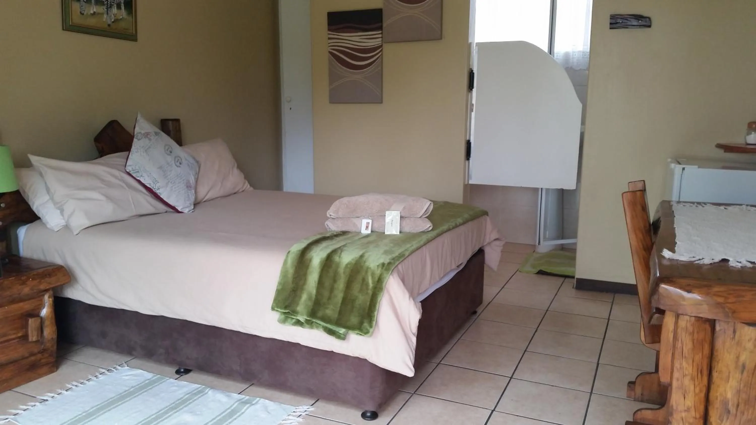 Bed in Kalahari Guest House