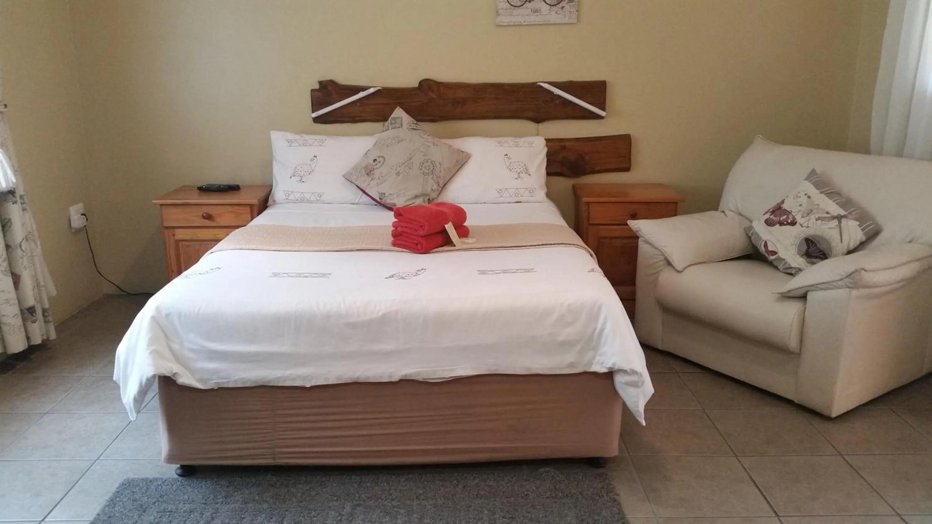 Bed in Kalahari Guest House