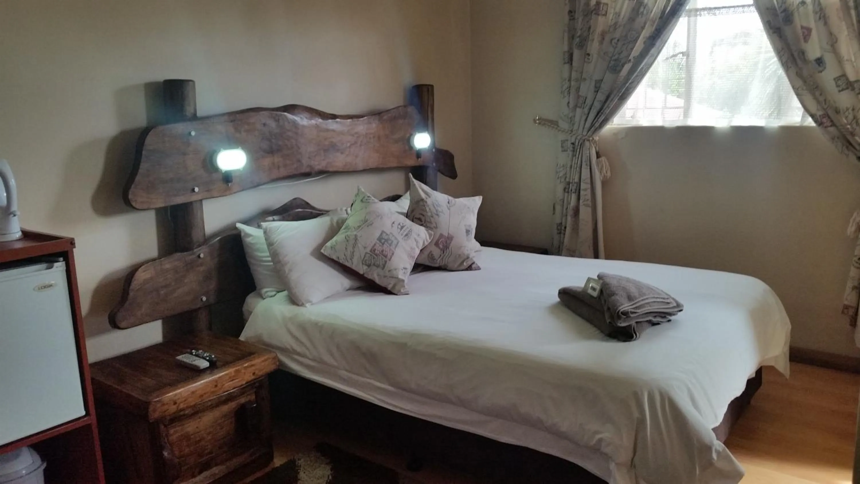 Bed in Kalahari Guest House