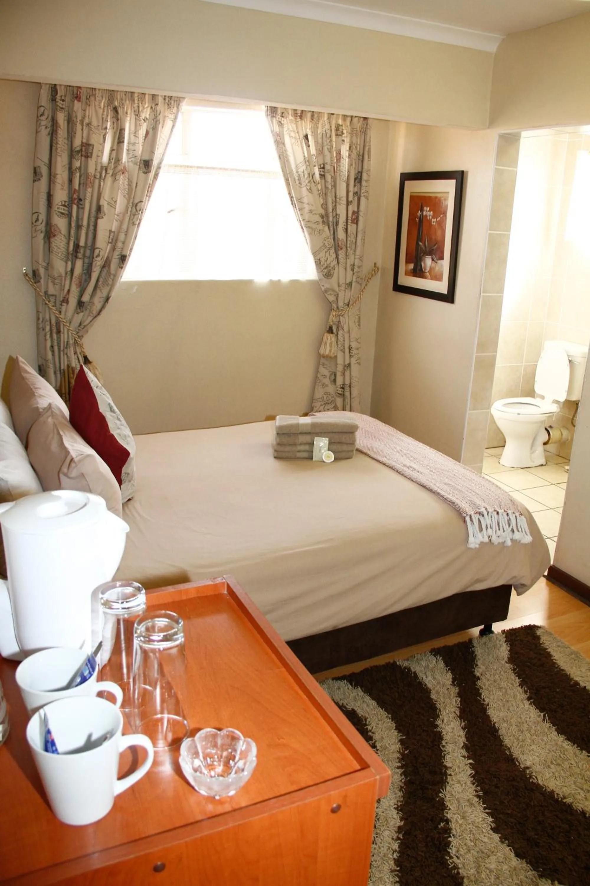 Bed in Kalahari Guest House