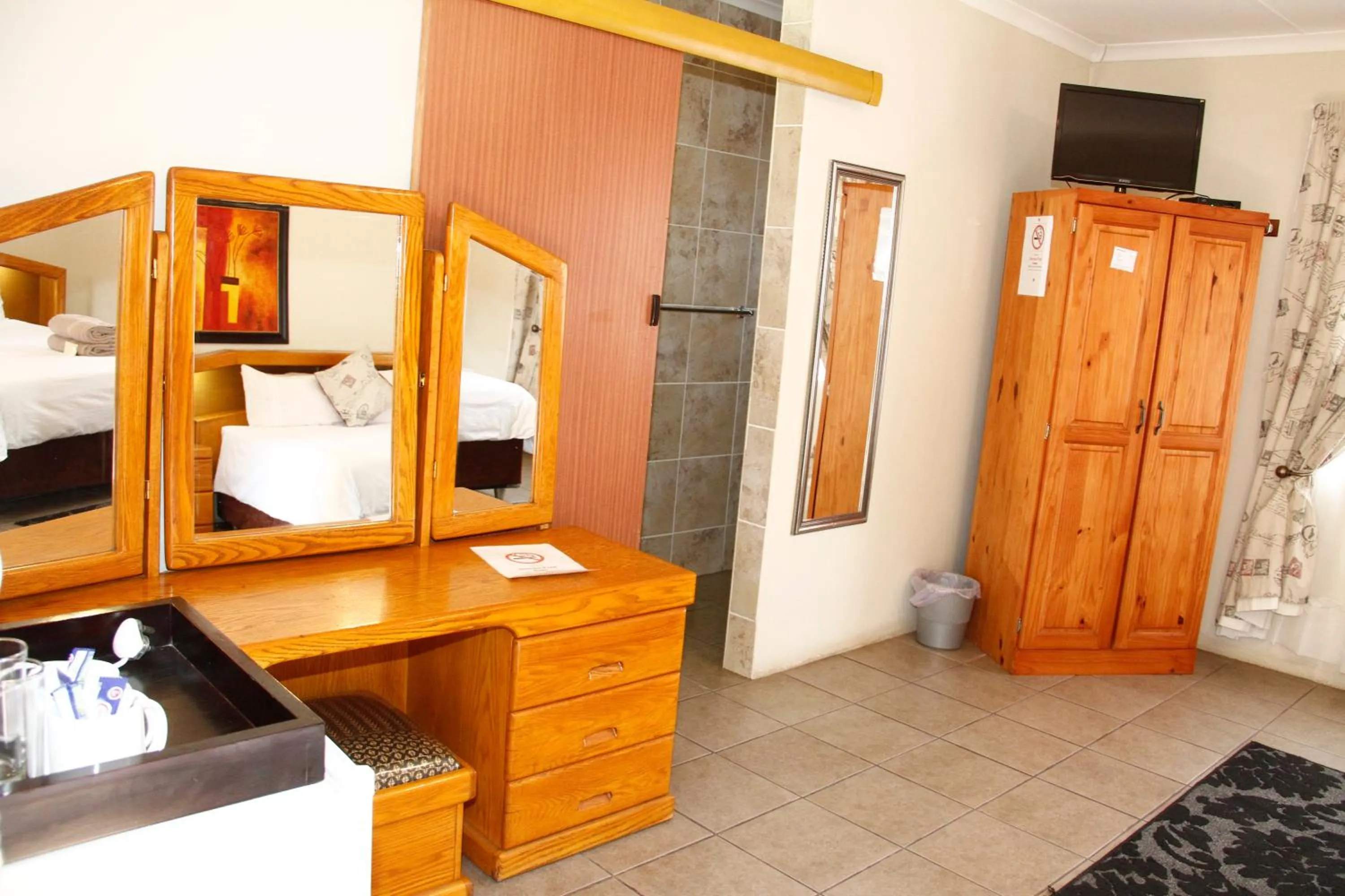 Bed in Kalahari Guest House