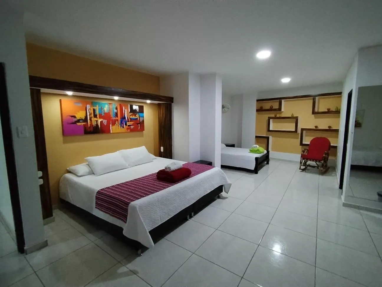 Bedroom, Bed in Hotel El Bosque Valledupar