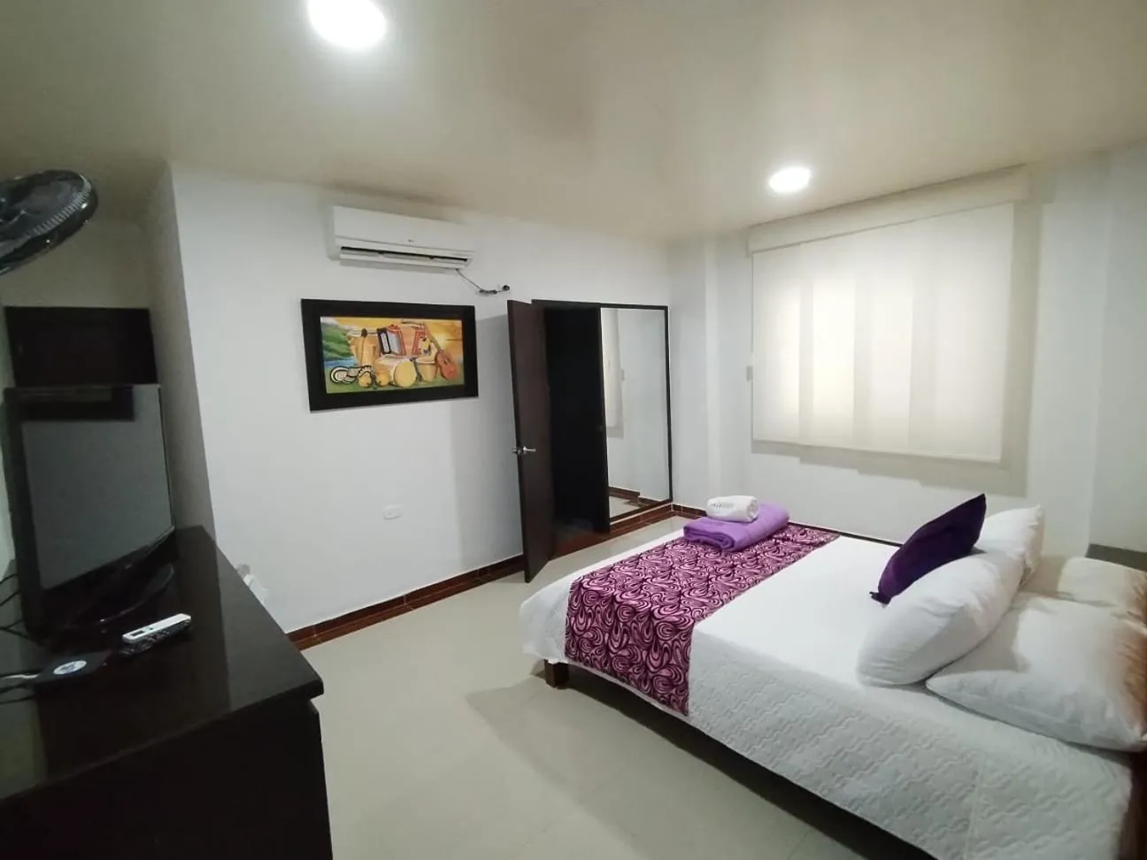 Bedroom, Bed in Hotel El Bosque Valledupar