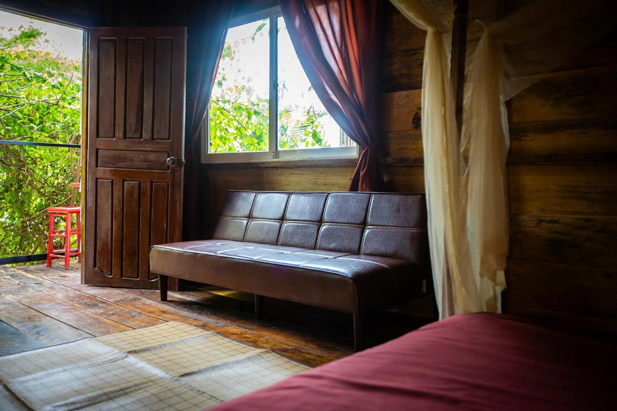 Seating area, Bed in Sabay Beach