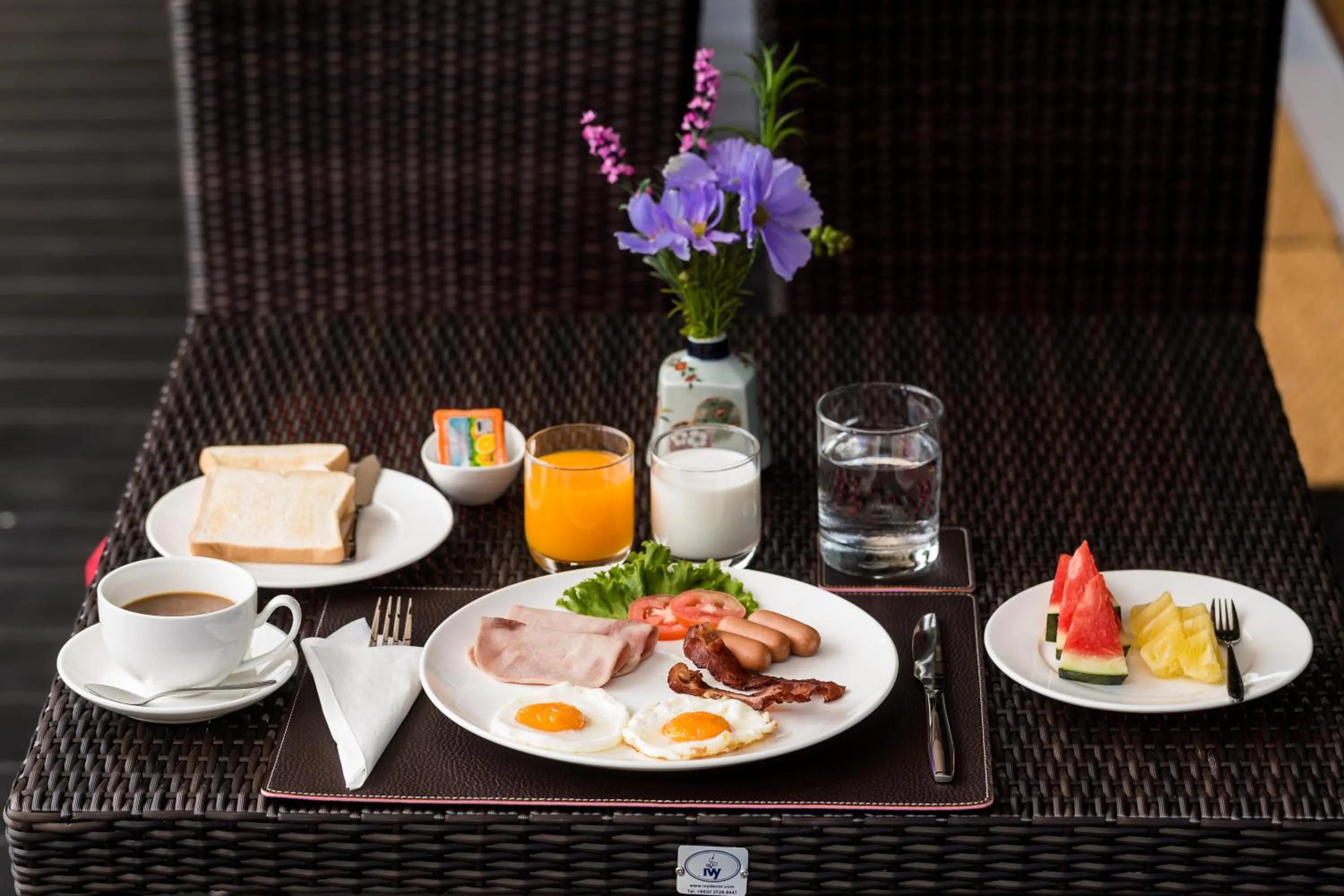 American breakfast in Zen Villa Khao Yai