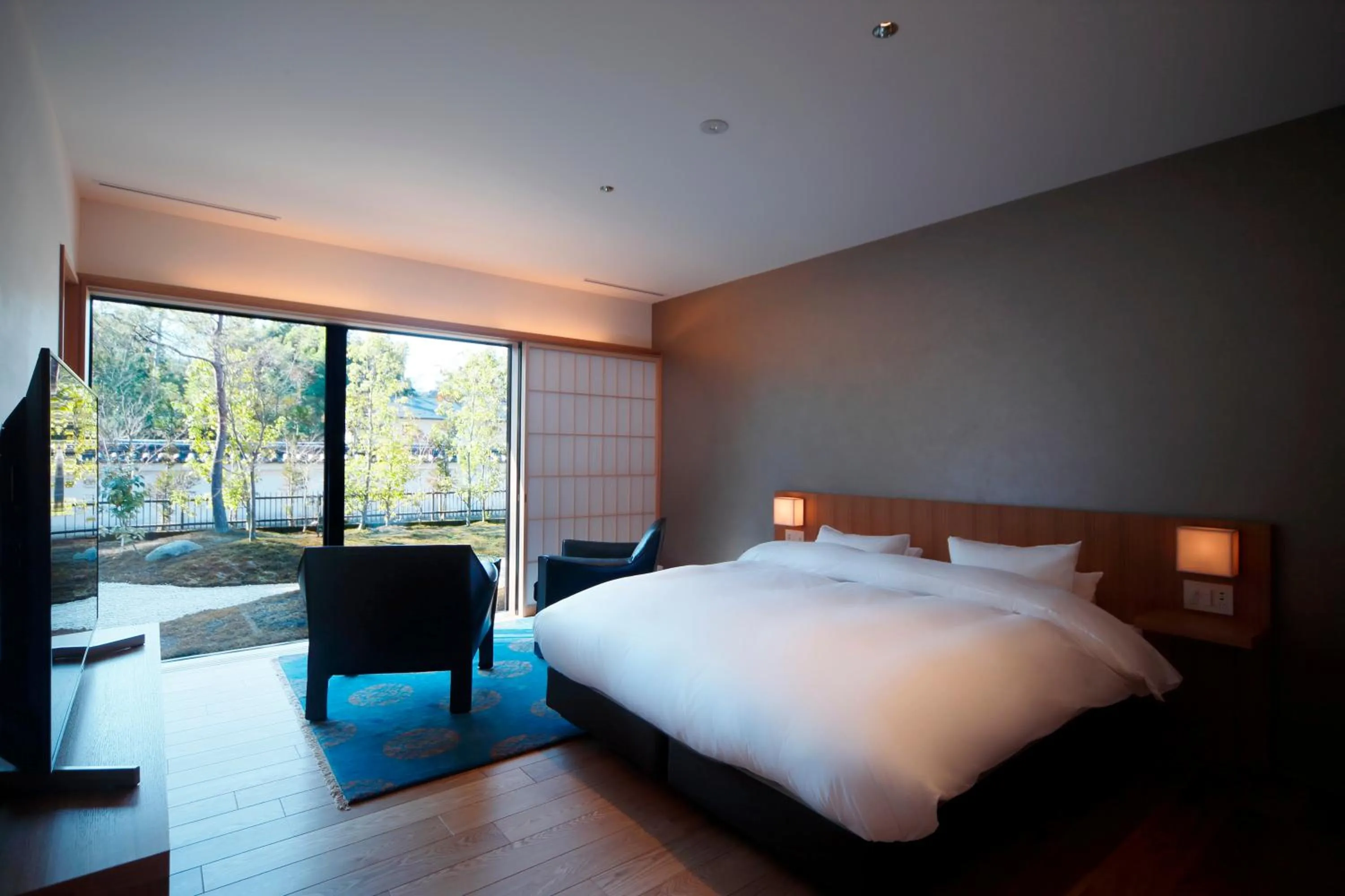 Bedroom, Bed in Aoi Suites at Nanzenji Modern & Traditional Japanese Style