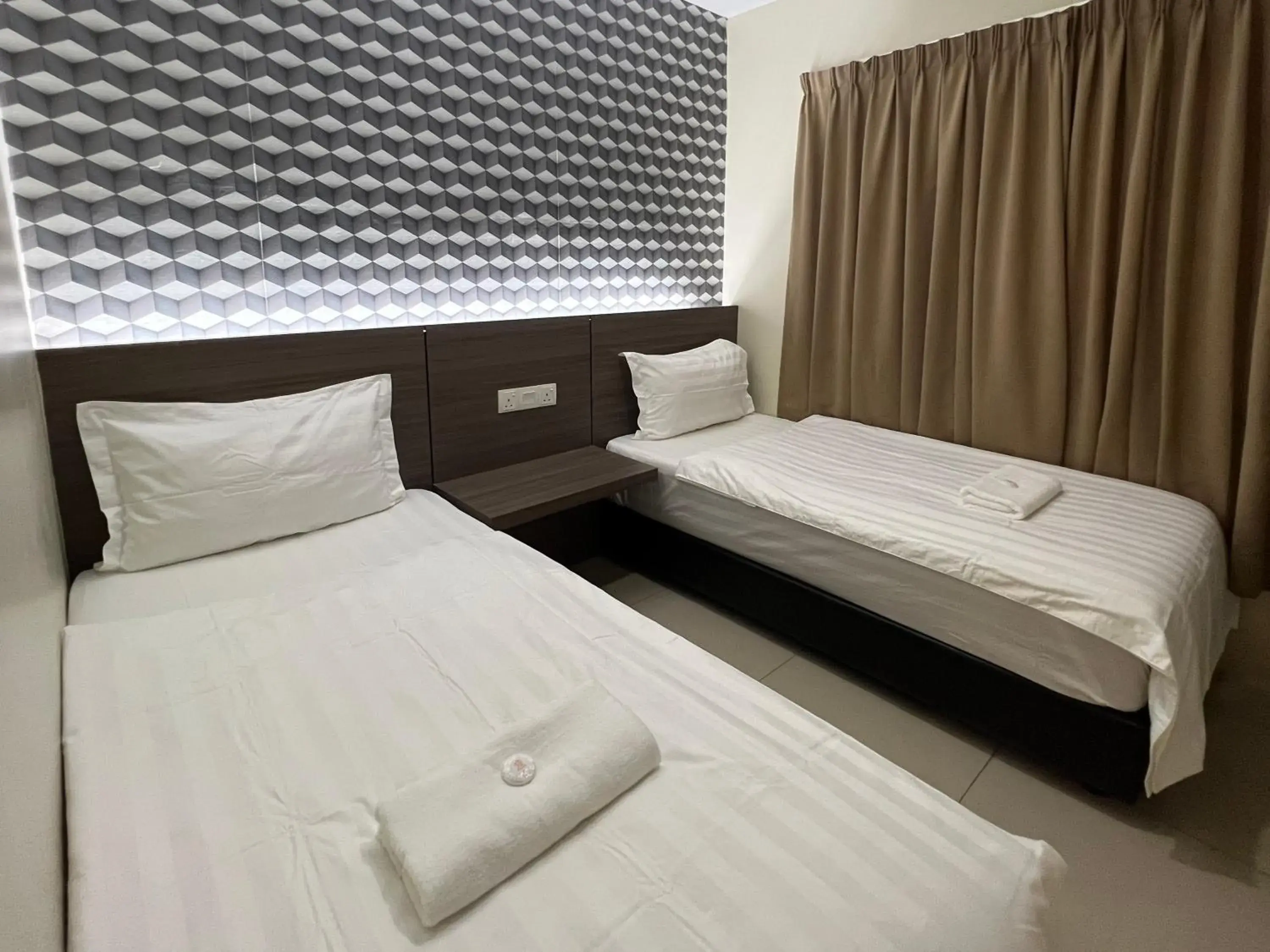 Twin Room with Private Bathroom in Pekan Auto City Budget Hotel Twin Room with Private Bathroom in Pekan Auto City Budget Hotel