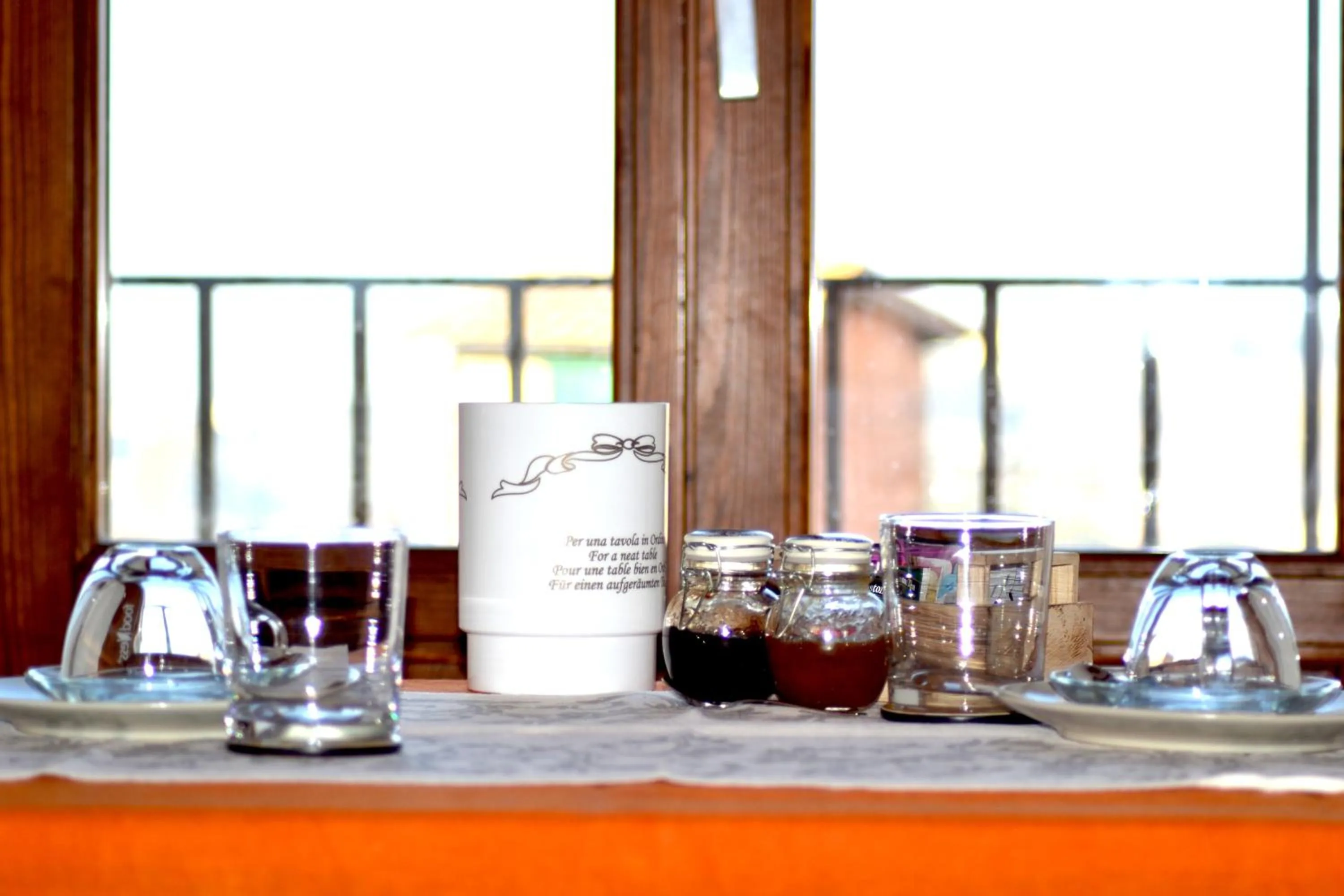 Food and drinks in B&B il Barbero