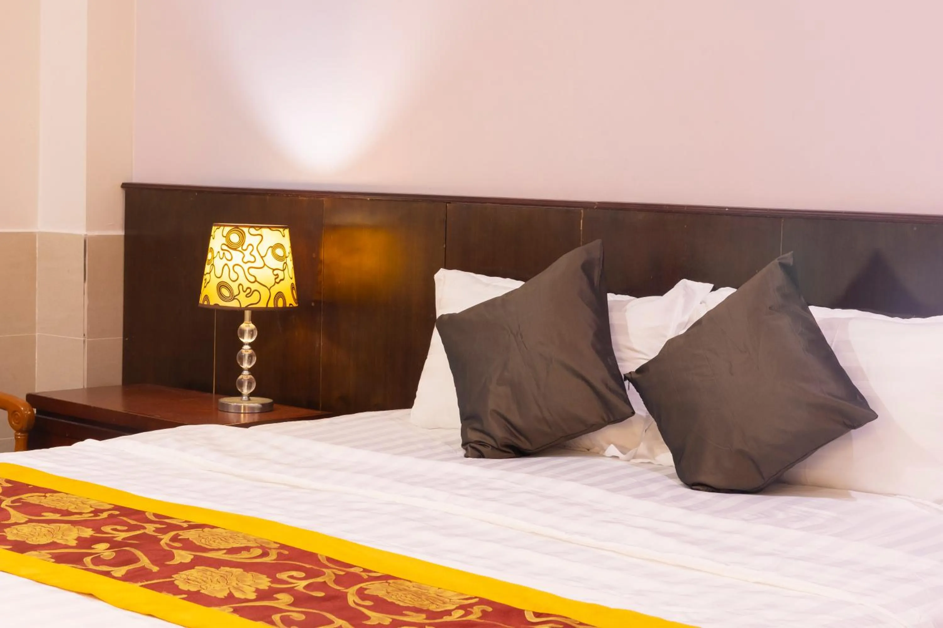 Bed in Hoang Anh Star Boutique Hotel