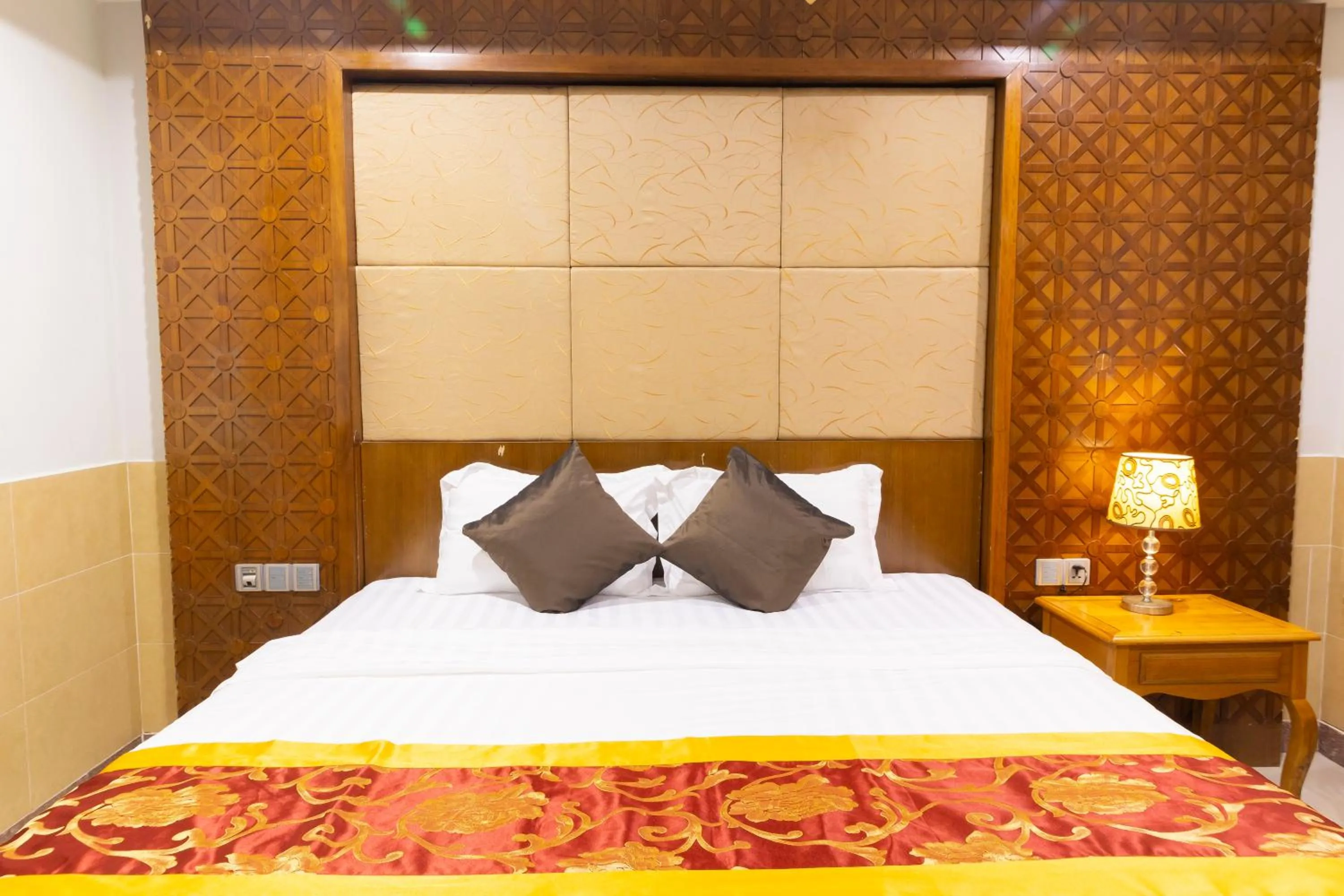Bed in Hoang Anh Star Boutique Hotel