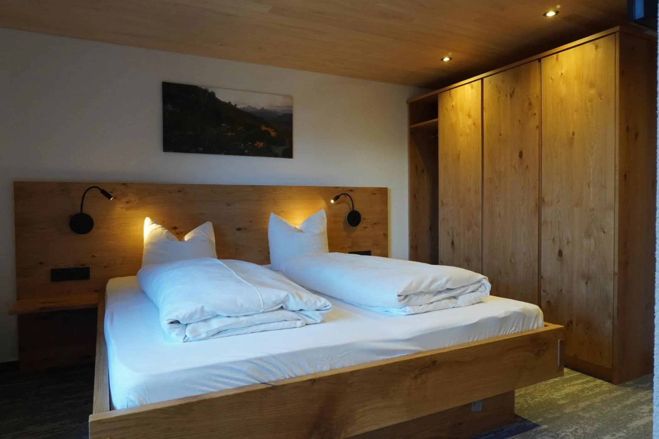 Bedroom, Bed in Pension Edelweiss