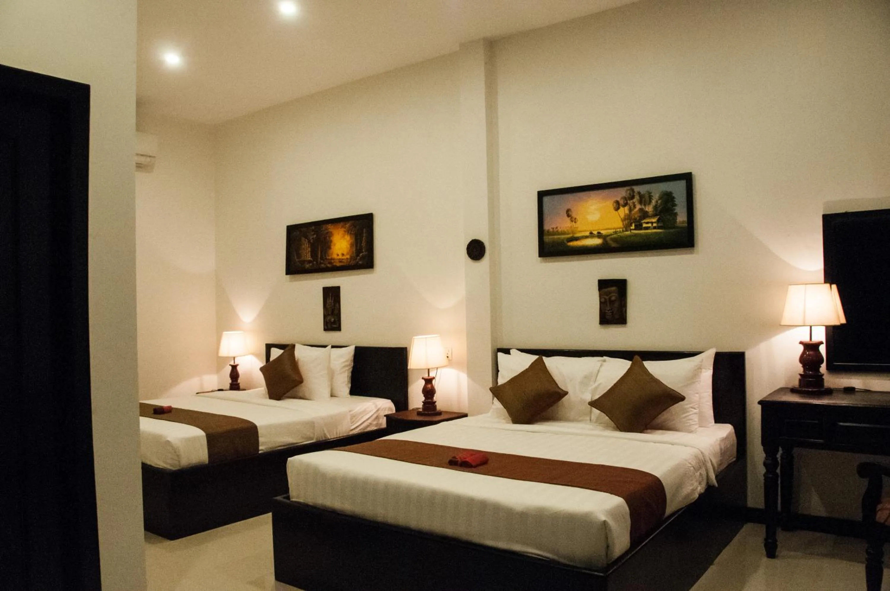 Bed in Private Boutique Home with Pool, The Fin Angkor Boutique