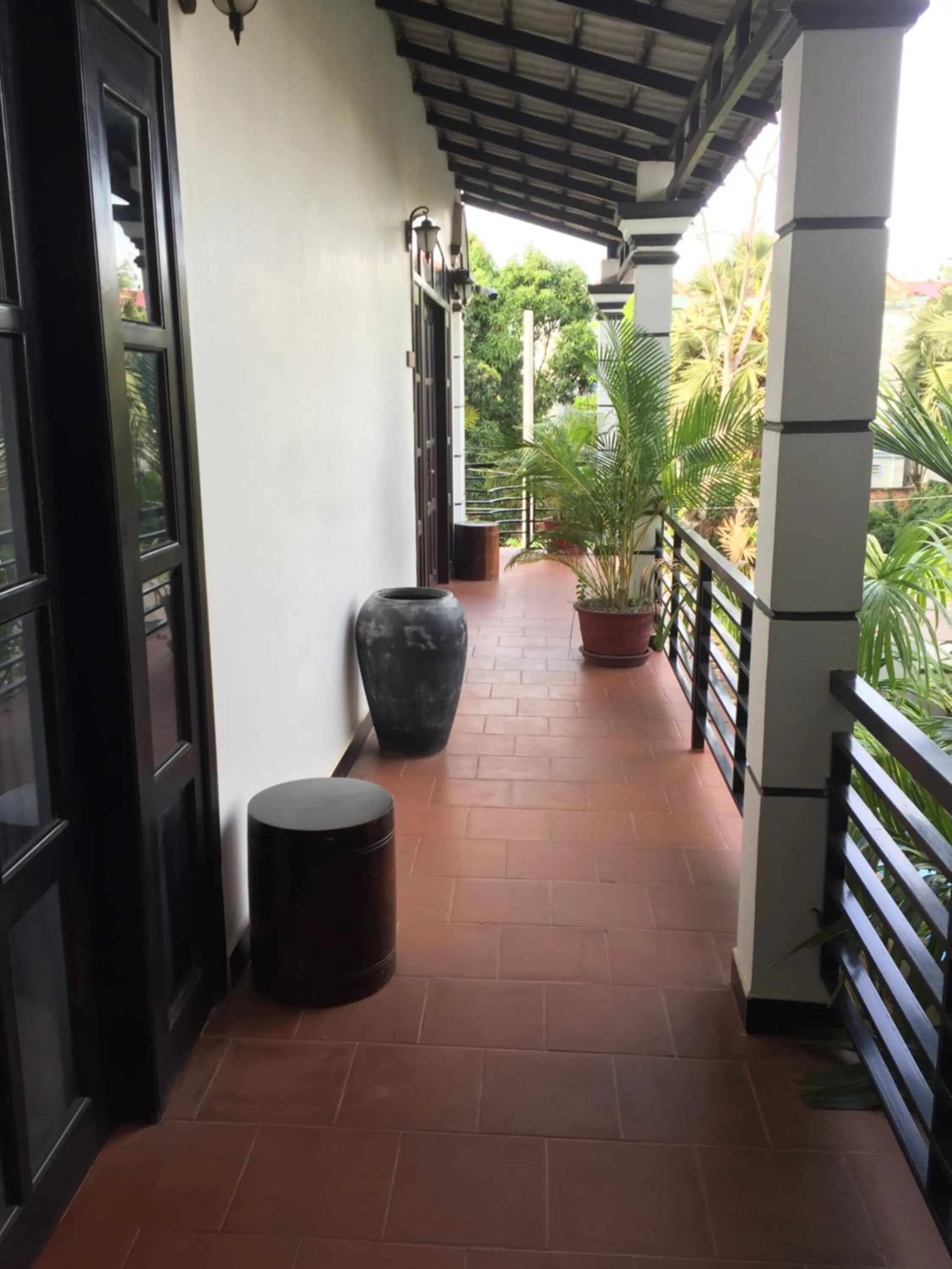 Patio in Private Boutique Home with Pool, The Fin Angkor Boutique