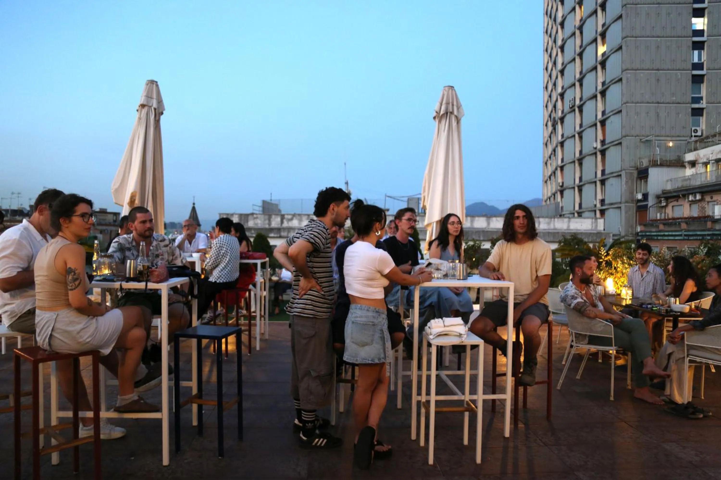 Balcony/Terrace in Ostello Bello Napoli