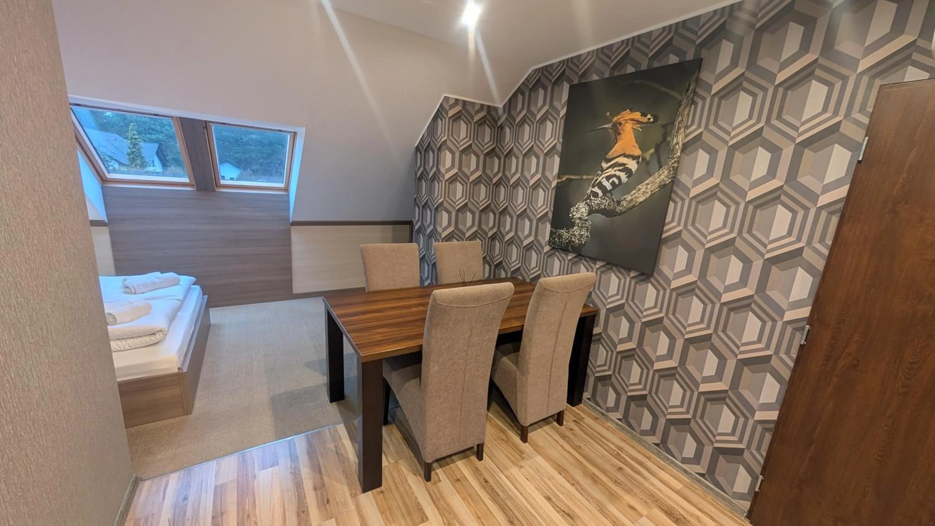 Photo of the whole room, Bed in FitnessFun