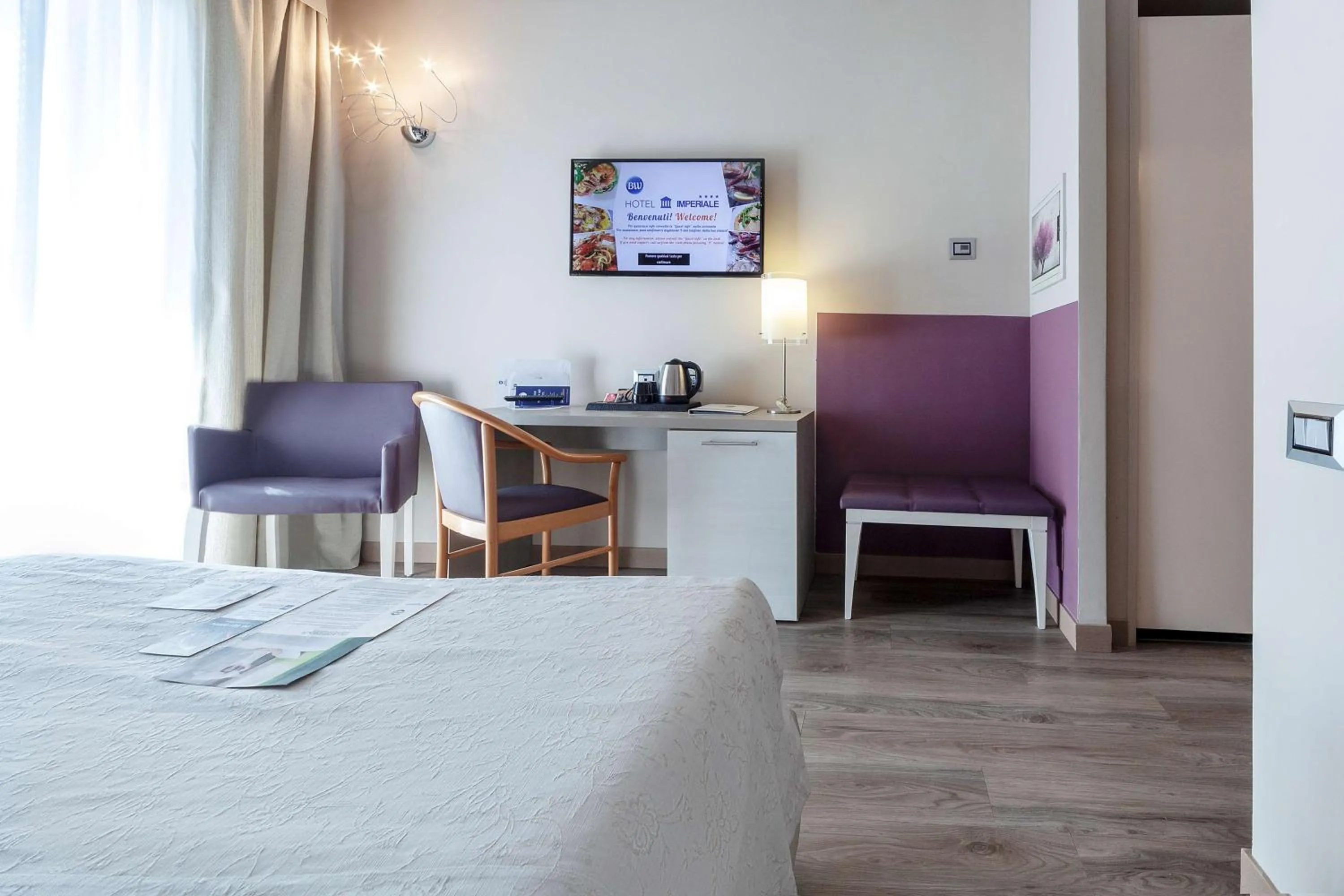 Bedroom, Bed in Best Western Hotel Imperiale