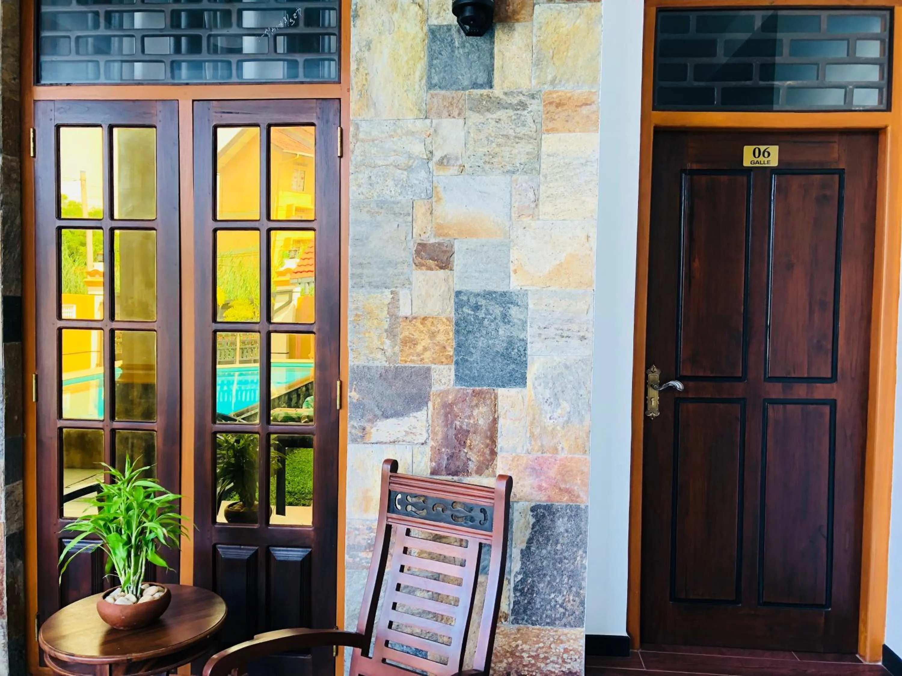 Balcony/Terrace in St CLAIRE'S GREEN Negombo Hotel & Hostels