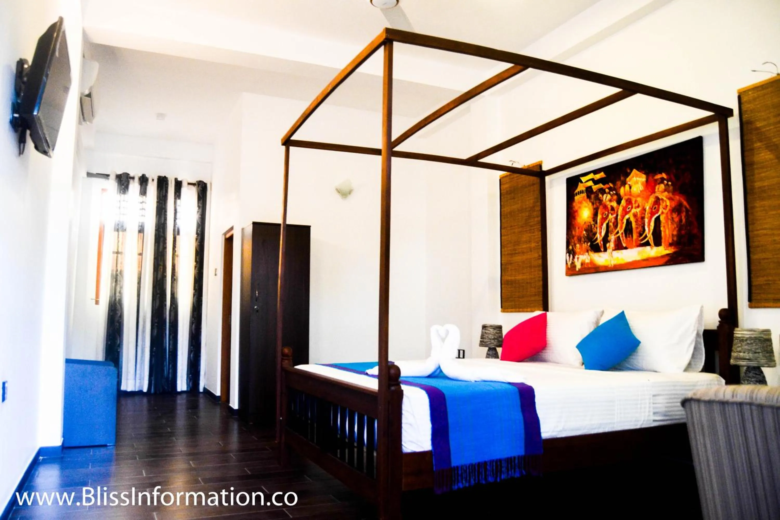 Bed in St CLAIRE'S GREEN Negombo Hotel & Hostels