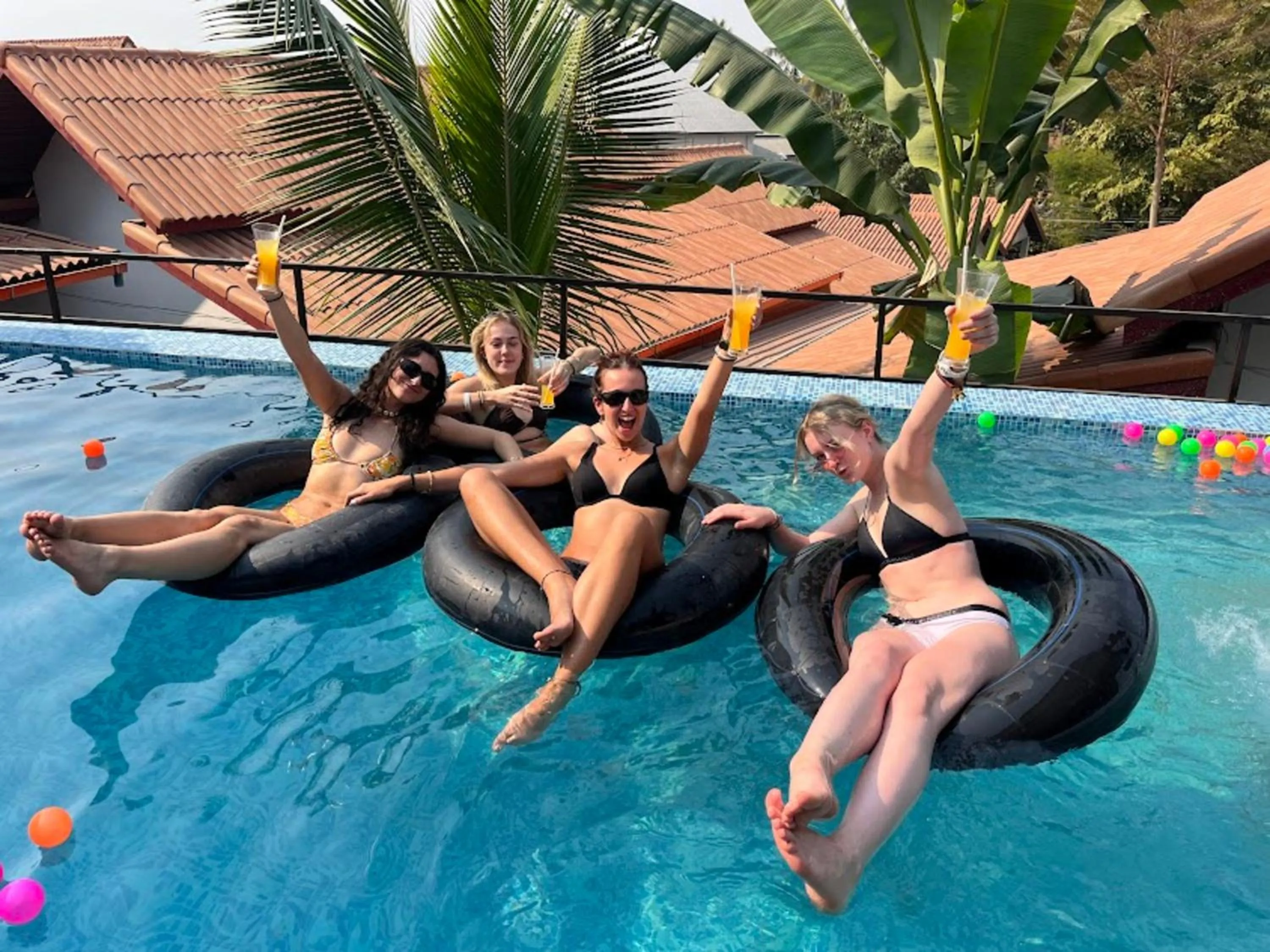 Swimming pool in Mad Monkey Luang Prabang