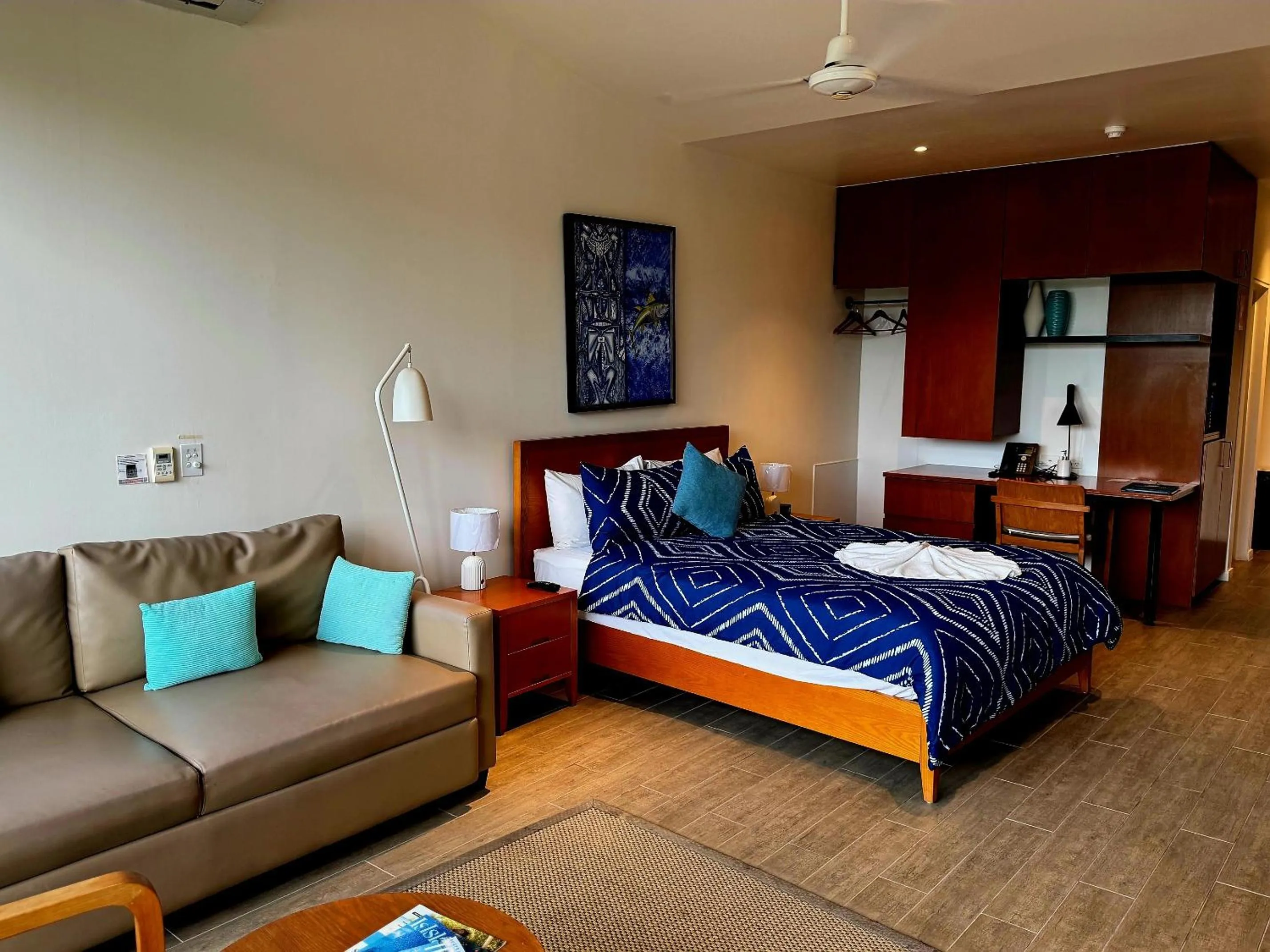 Bed in Coral Sea Resort & Casino