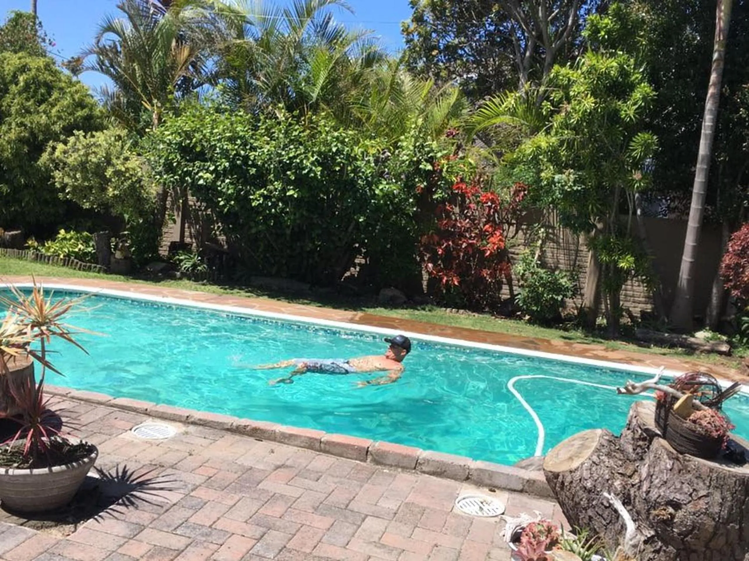 Pool view in Log Inn