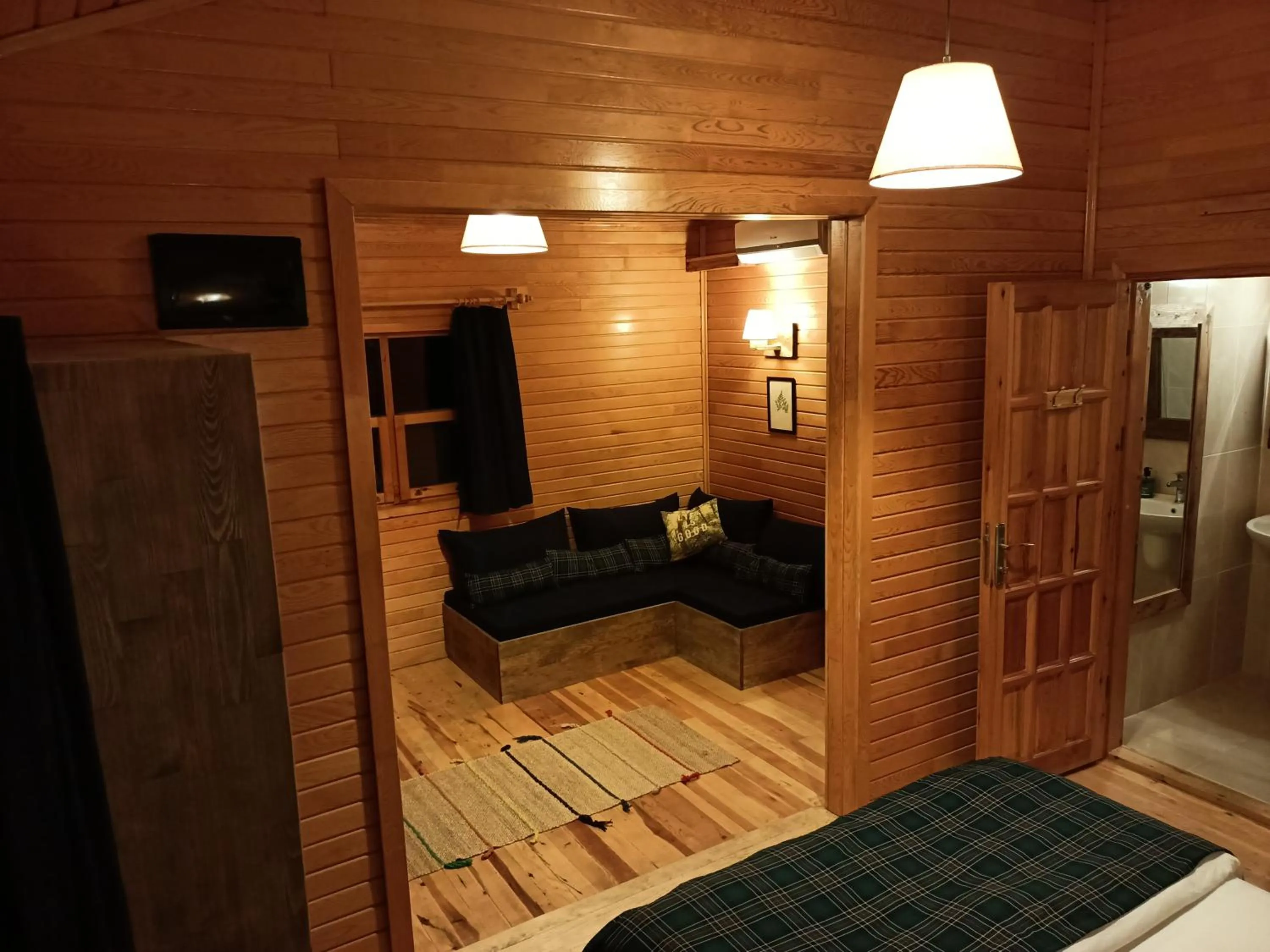 Living room, Bed in Lycia Nature House