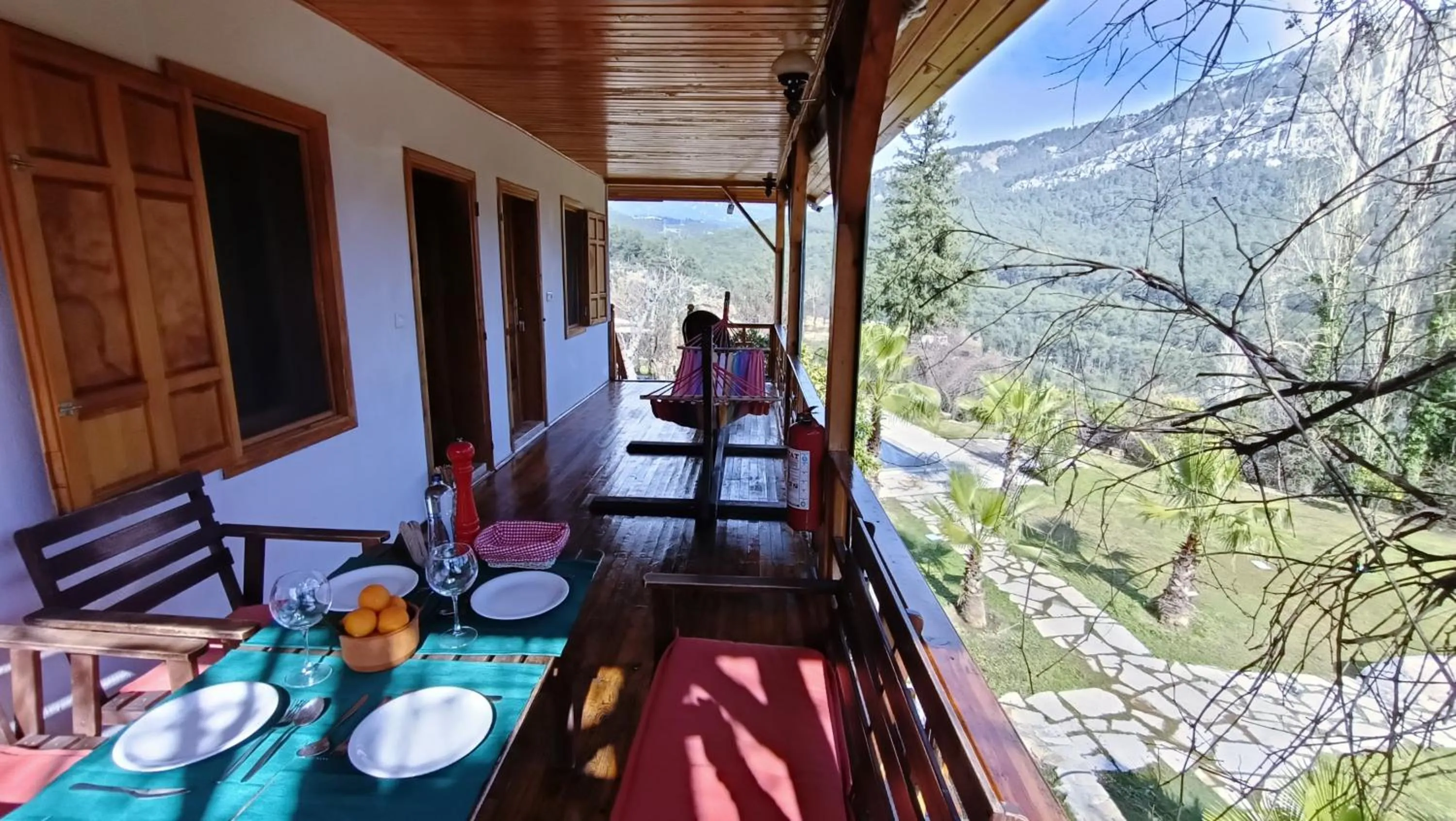 Balcony/Terrace in Lycia Nature House