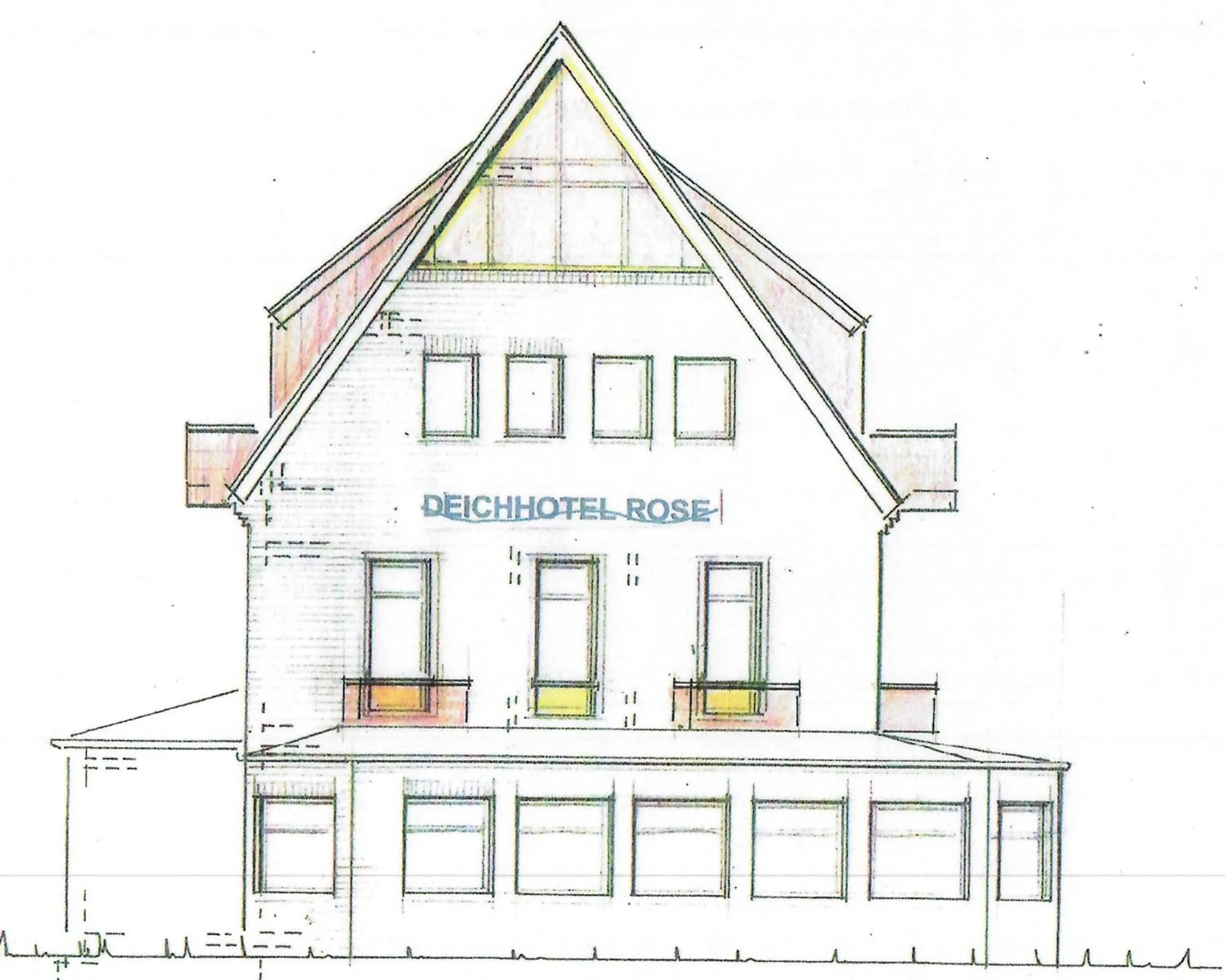 Facade/entrance in Deichhotel Rose