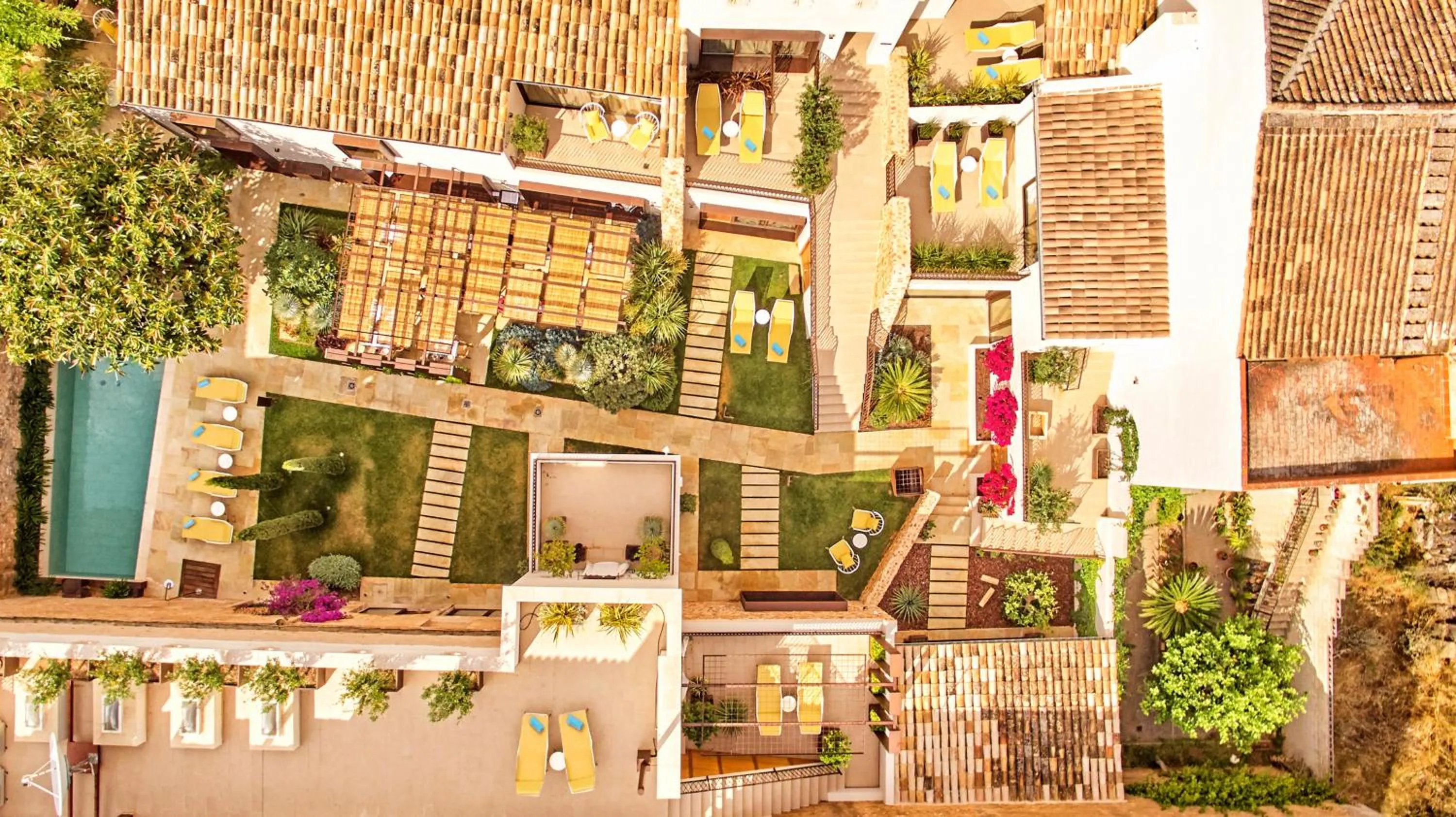 Bird's eye view in Sa Creu Nova Petit Palais Art & Spa