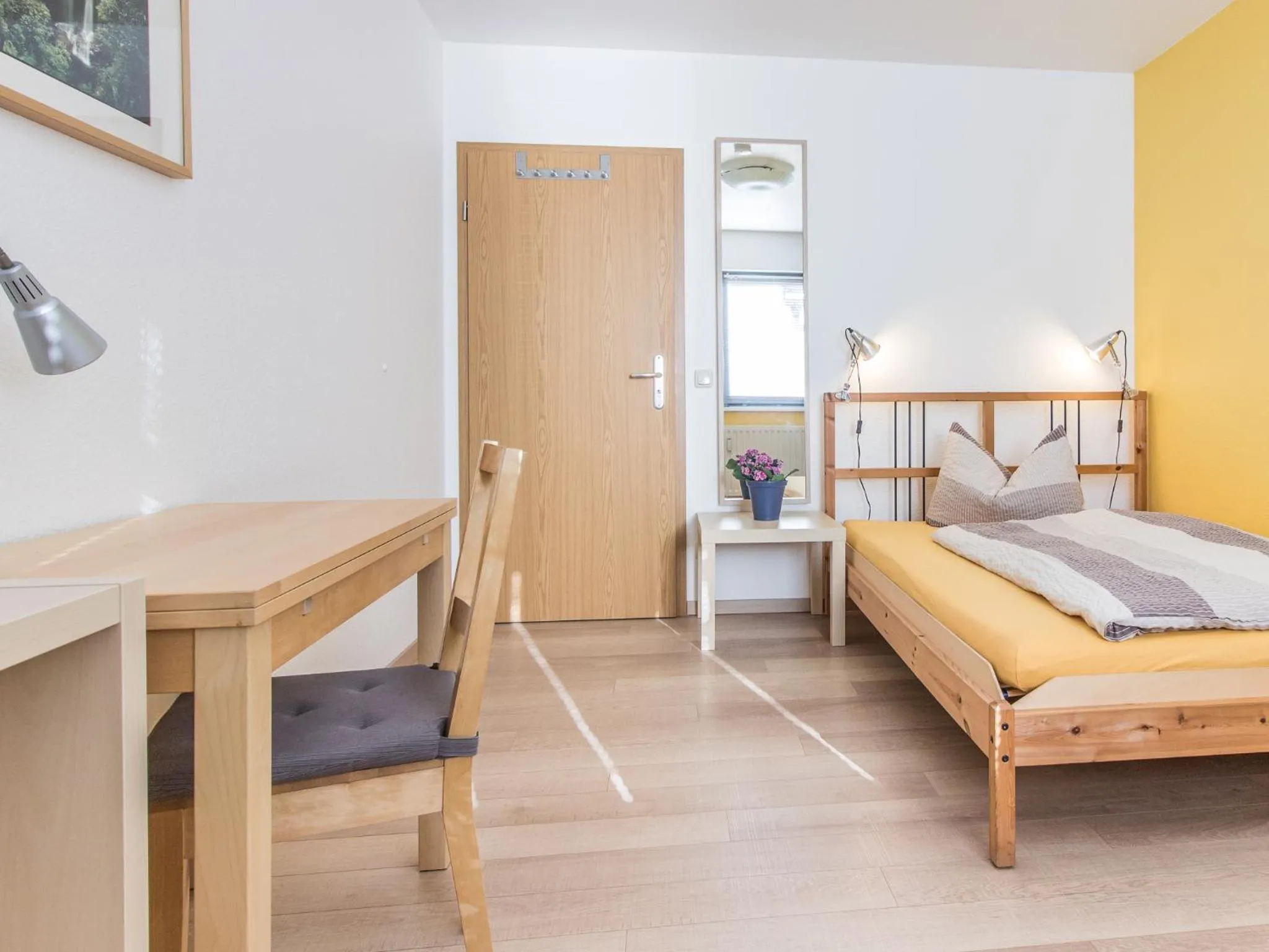 Bed in Pension Molsdorf