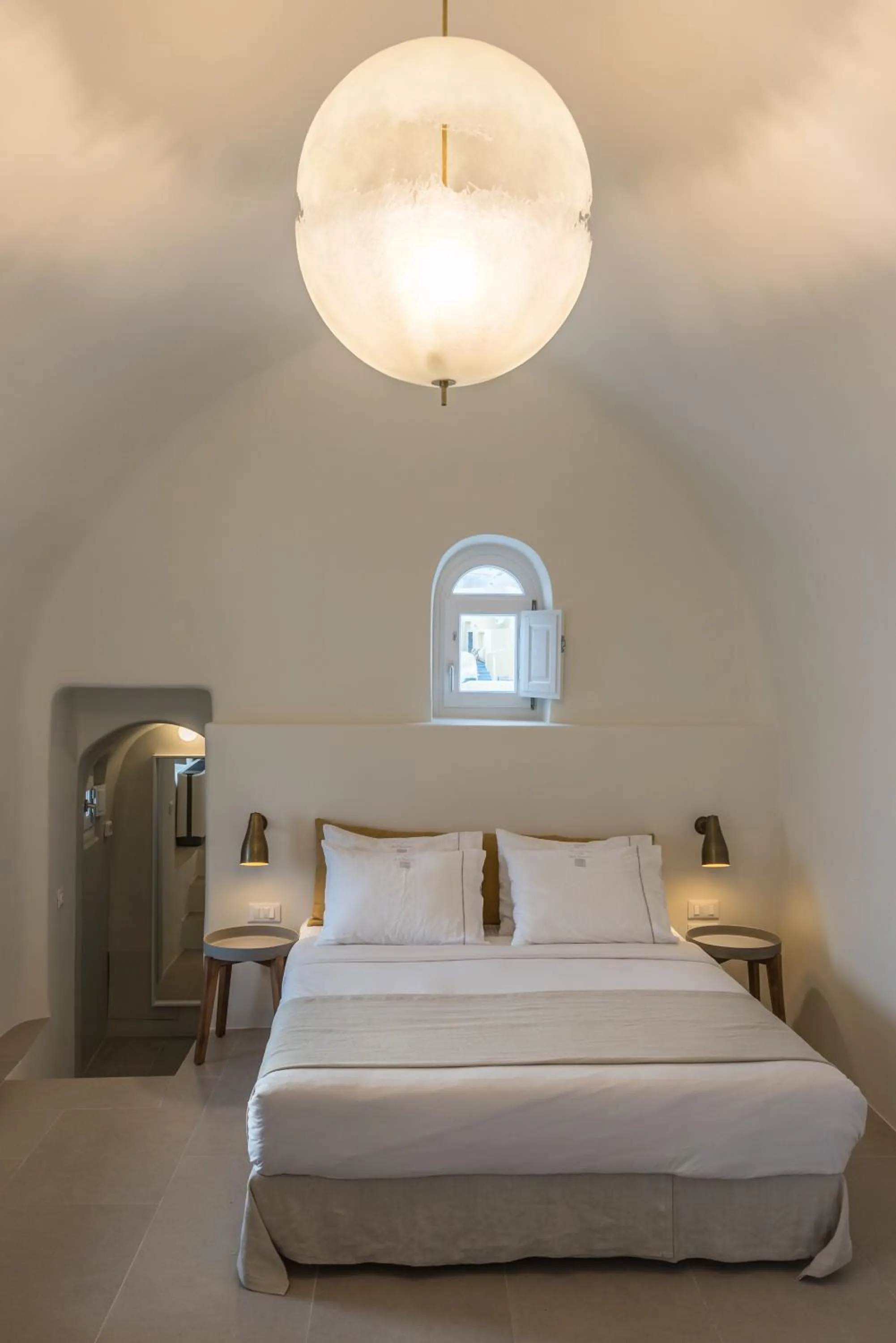 Bed in Art Maisons Oia Castle