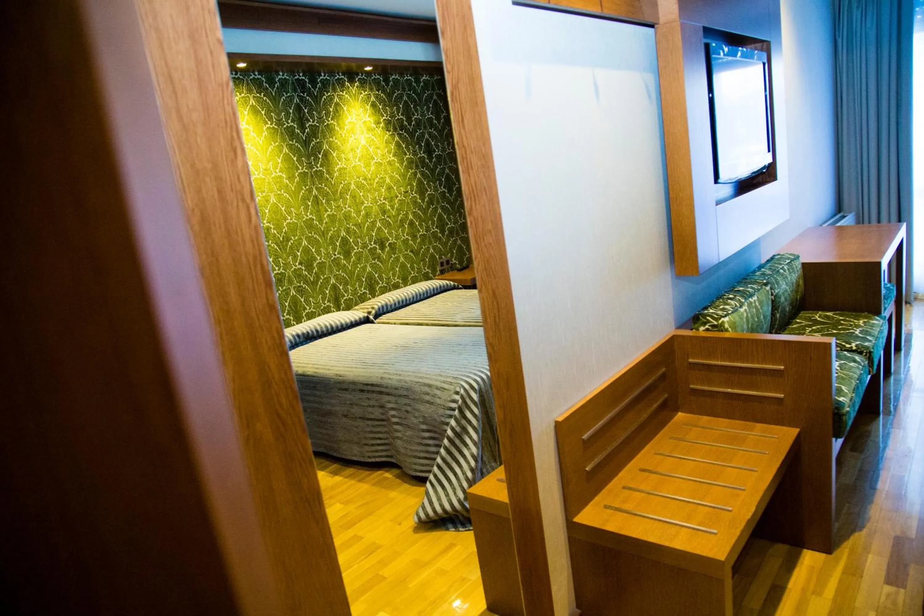 Decorative detail, Bed in Hotel Confort BRASEROS