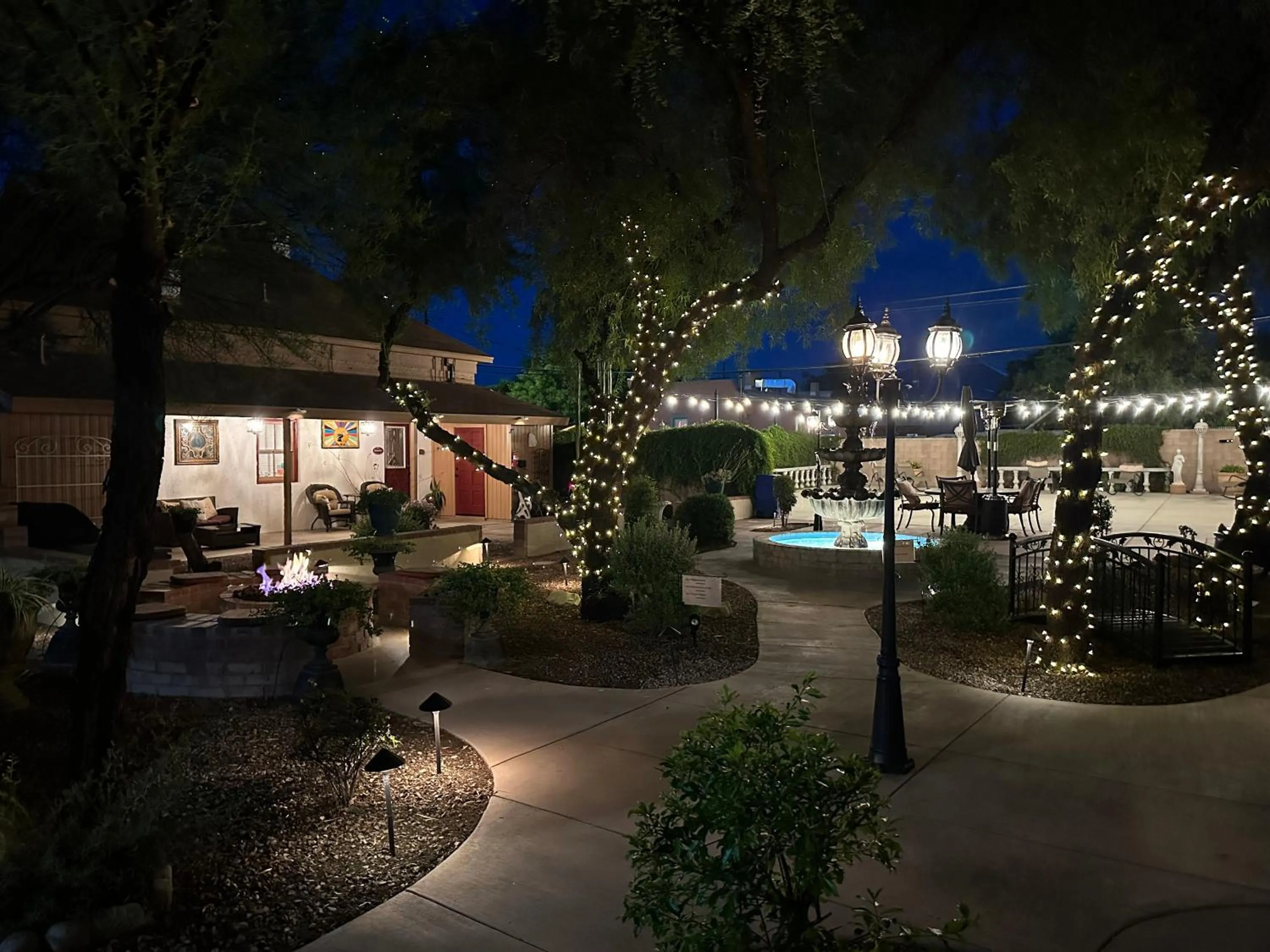 Garden view in El Amador Inn Downtown Tucson