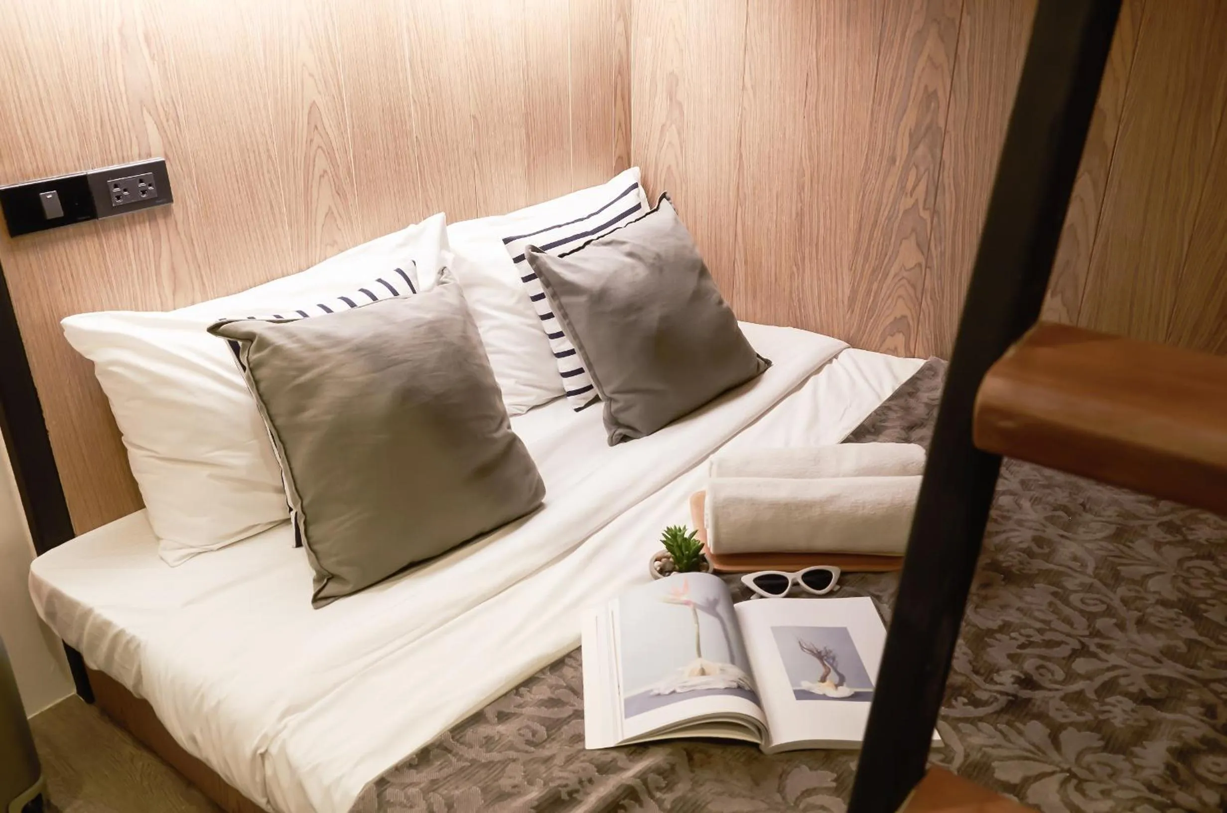 Bed in Vann Bangkok Boutique House