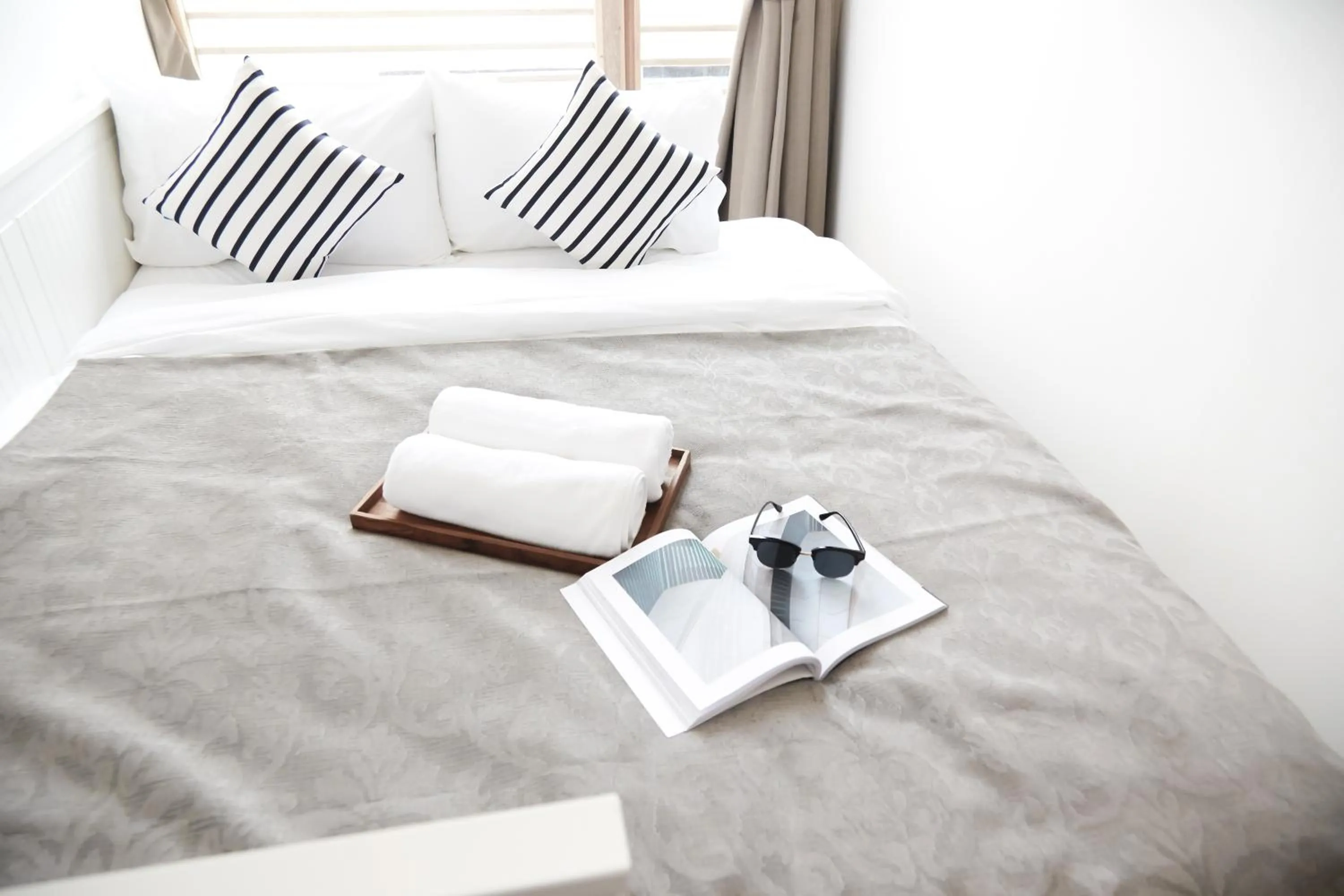 Bed in Vann Bangkok Boutique House