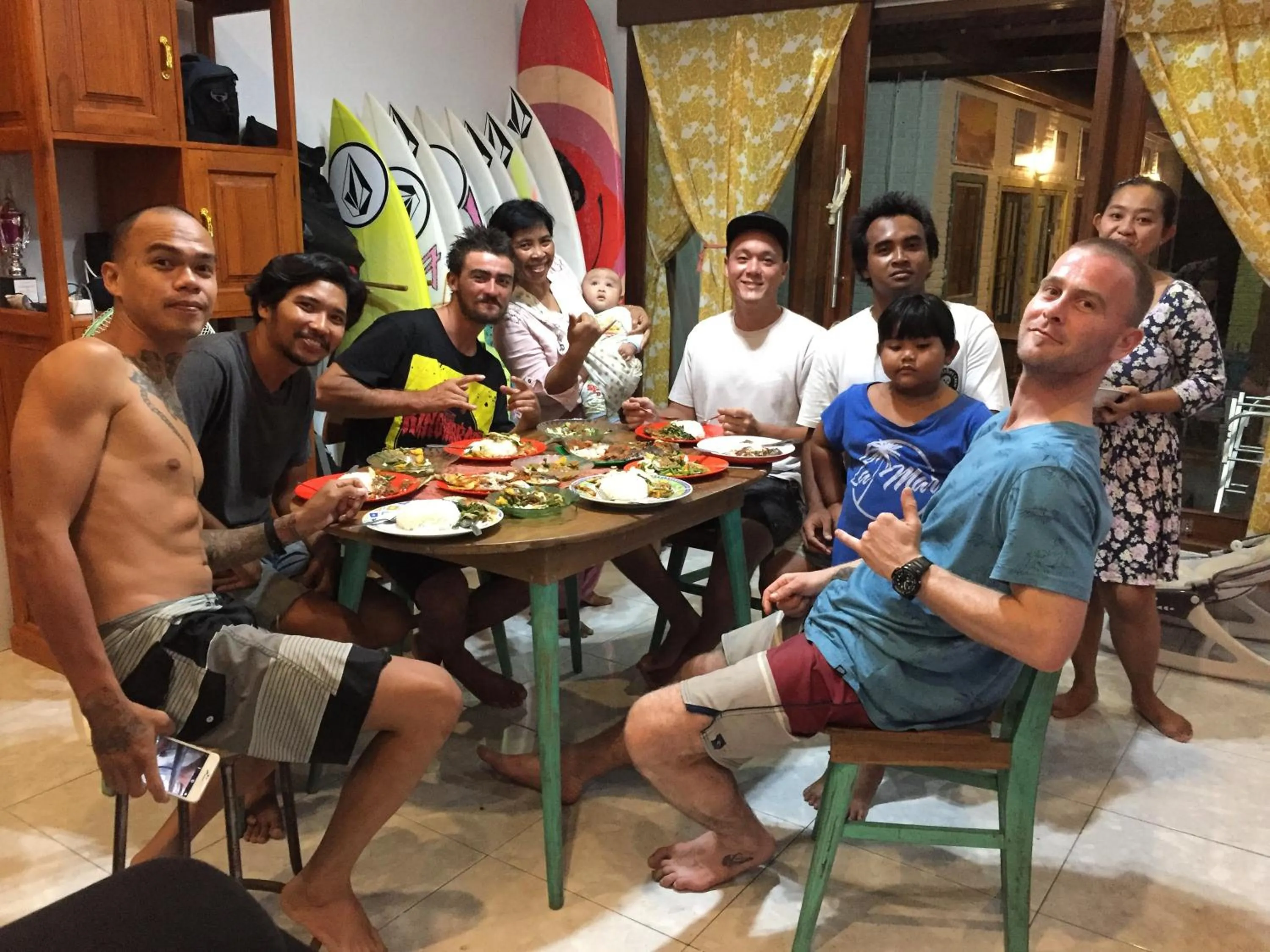 BBQ facilities in Medewi Secret SurfCamp