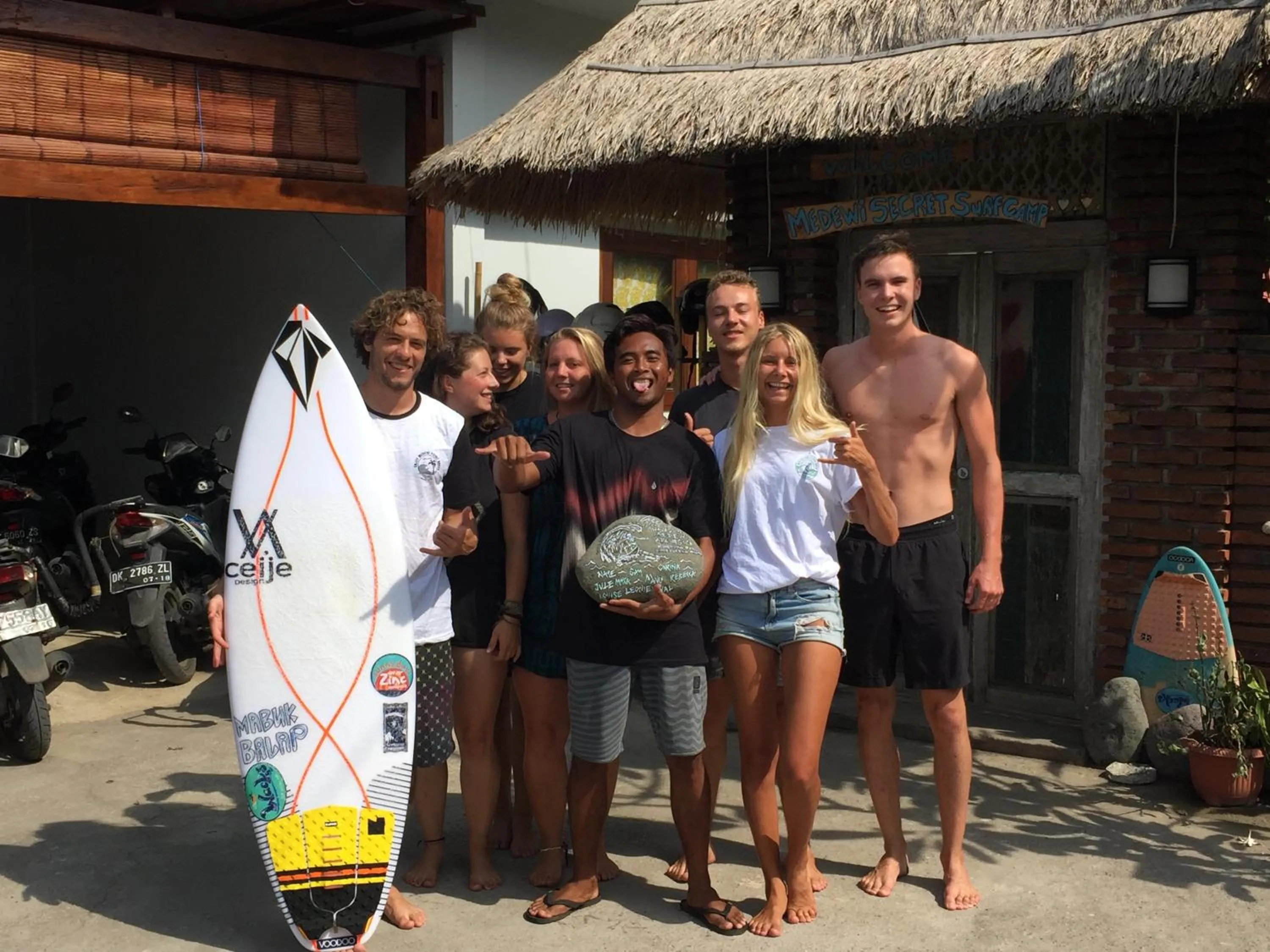 older children in Medewi Secret SurfCamp