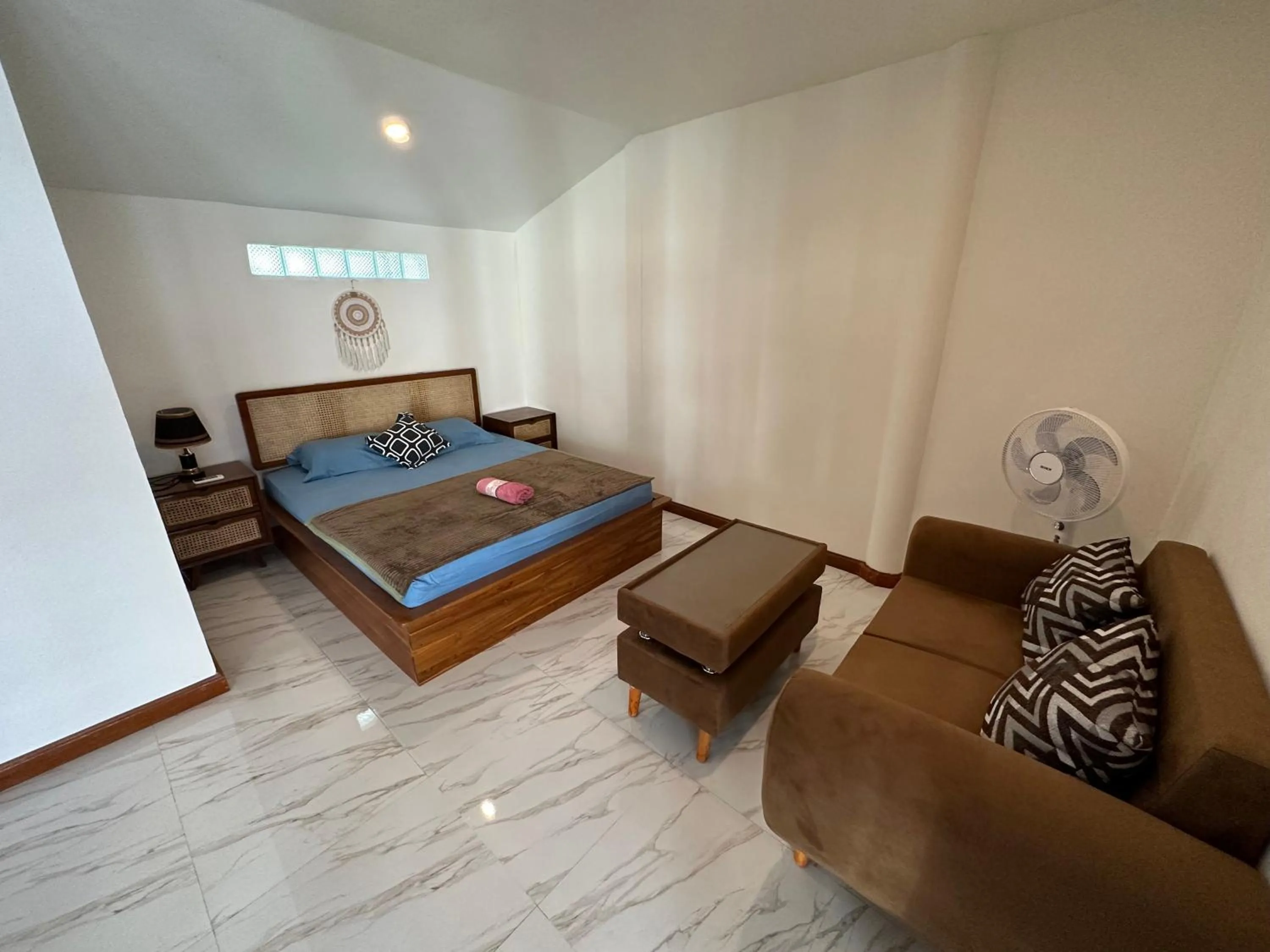 Bed in Medewi Secret SurfCamp