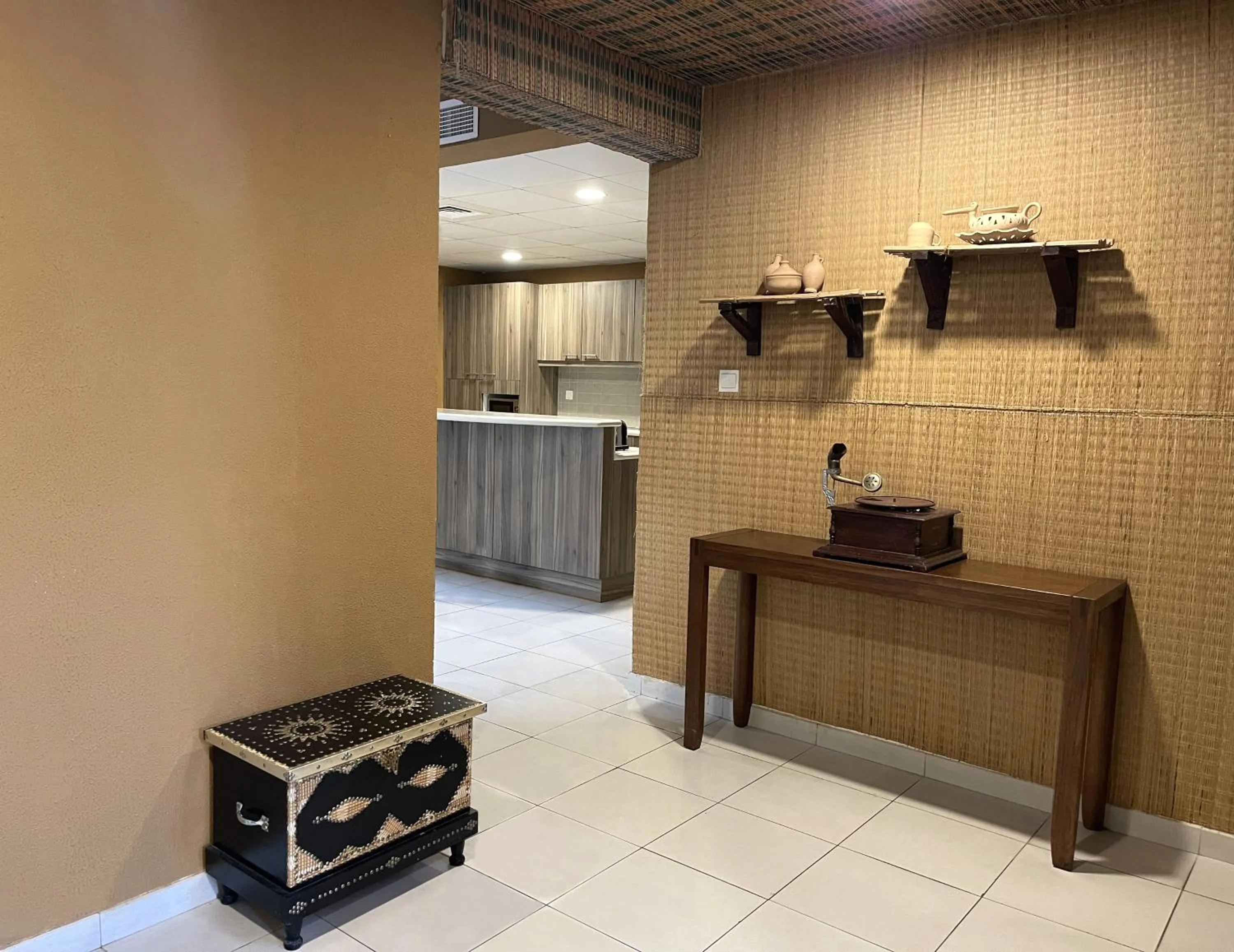 Kitchen or kitchenette in Jannah Hotel Apartments & Villas