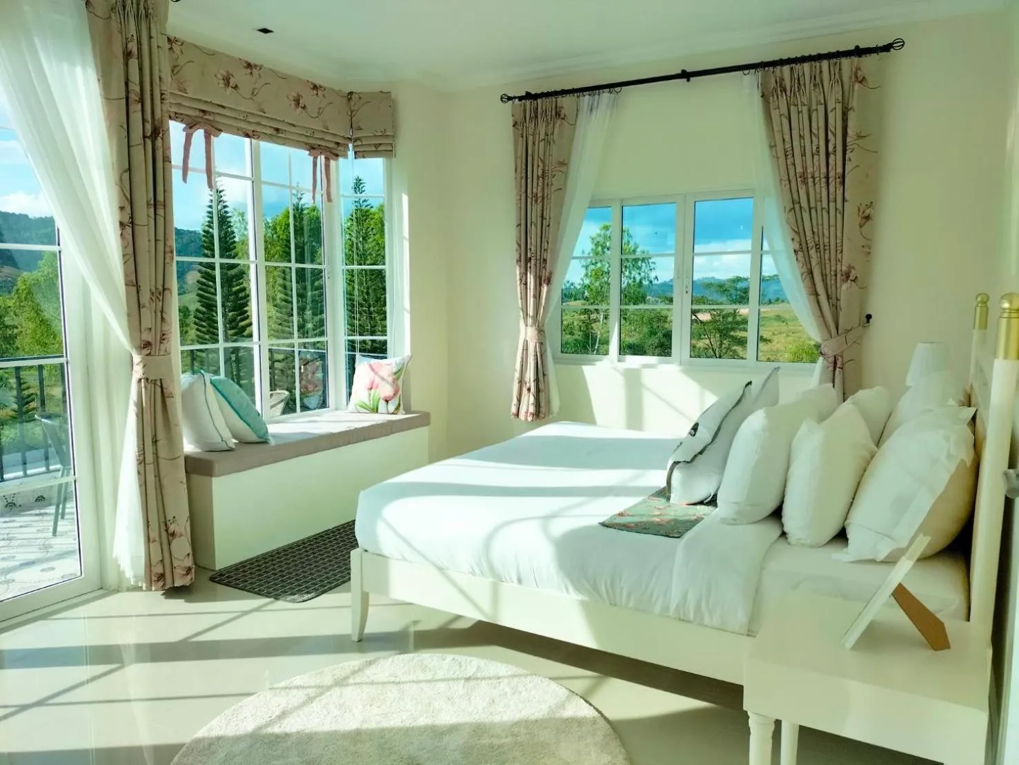 Bedroom, Bed in Misty English Cottage