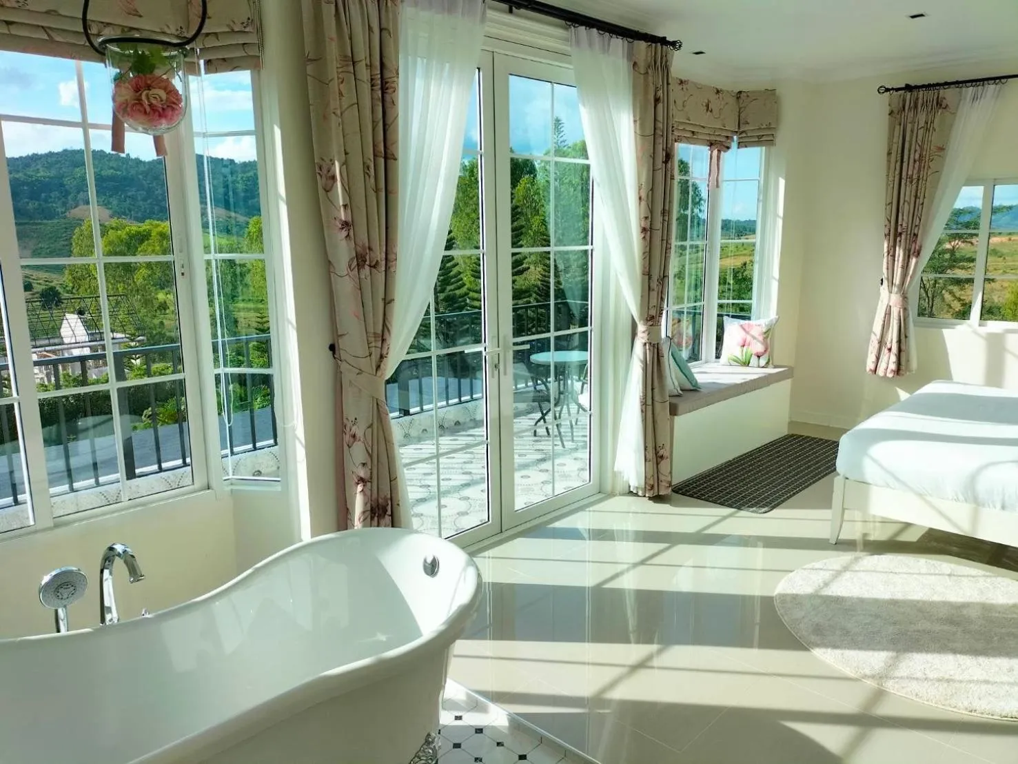 Bedroom in Misty English Cottage