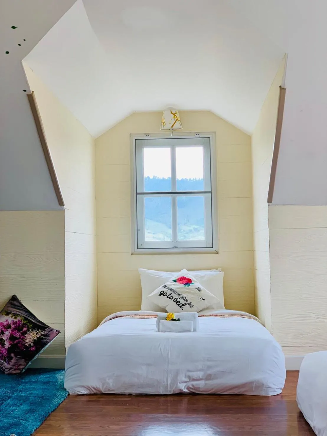 Bed in Misty English Cottage