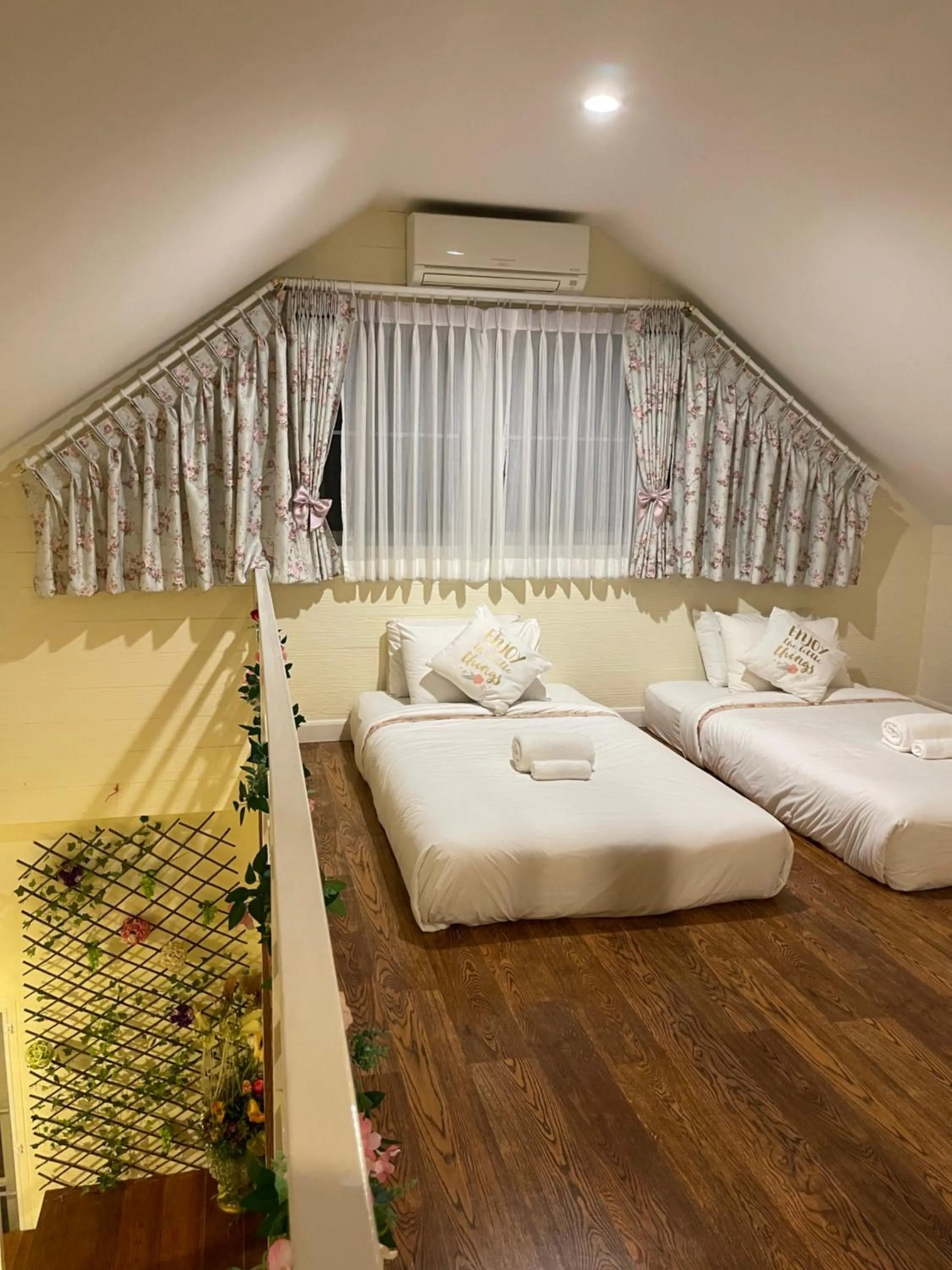 Bed in Misty English Cottage