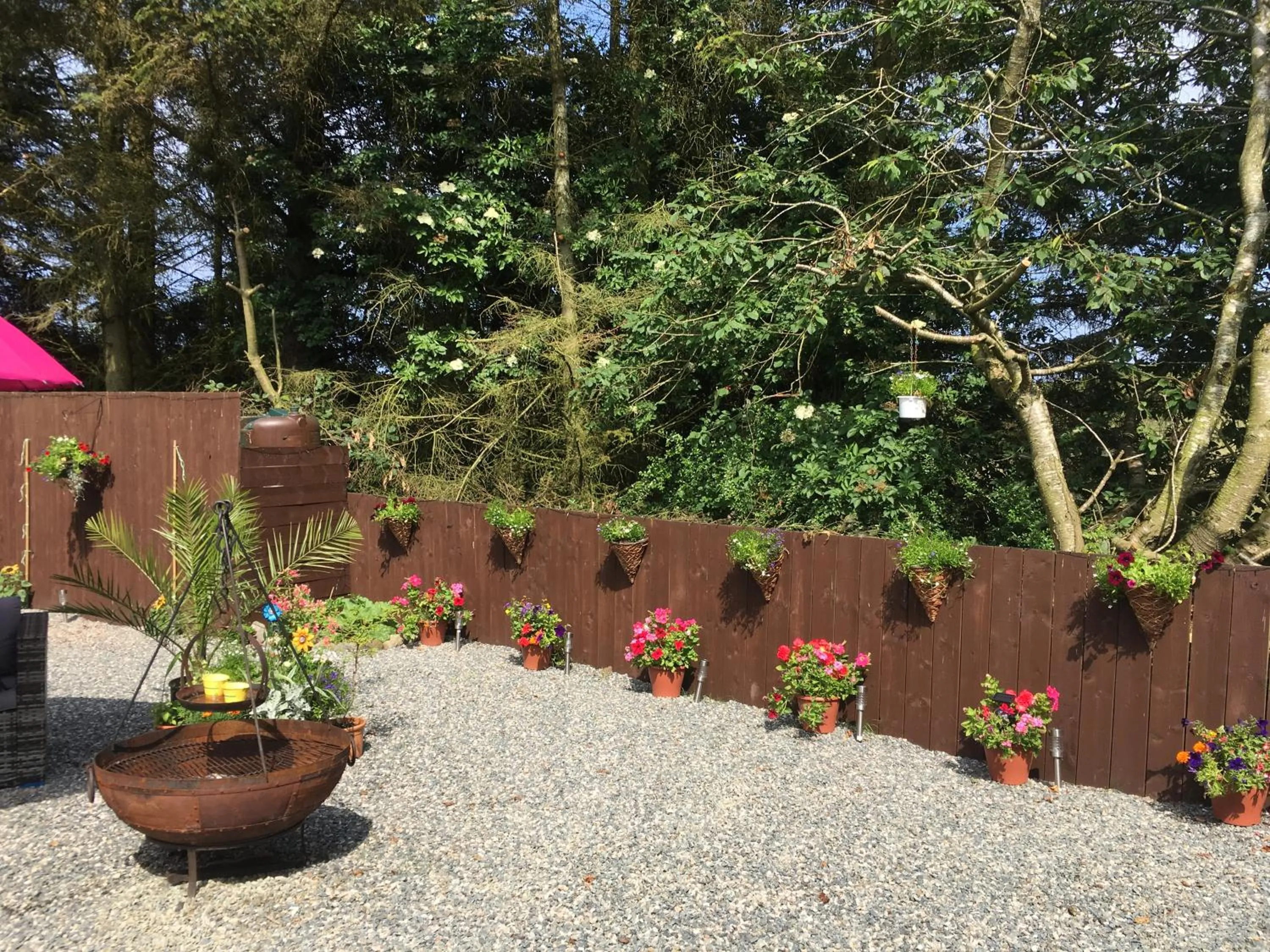 Garden in Bankhead Accommodation Aberdeenshire