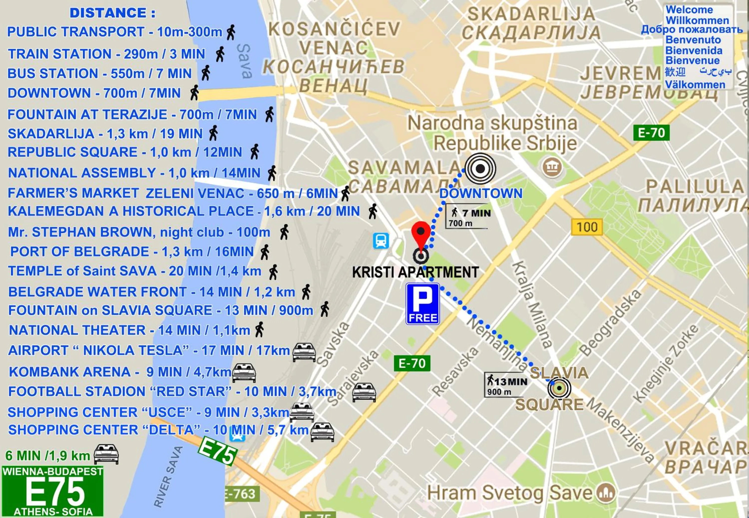 Kristi Lux Apartment Center Free Parking Fast WiFi