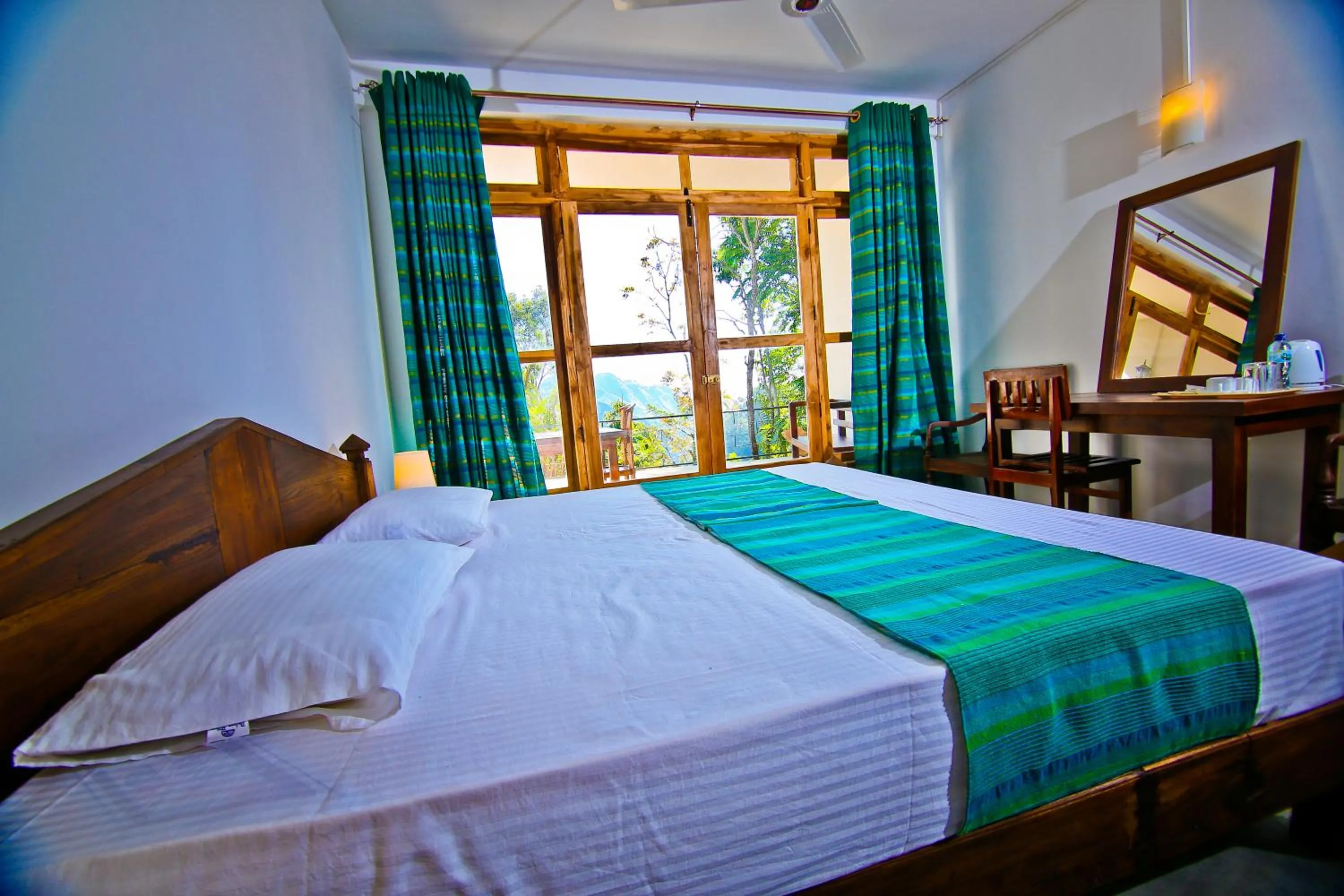 Patio, Bed in Ella Alpine Resort