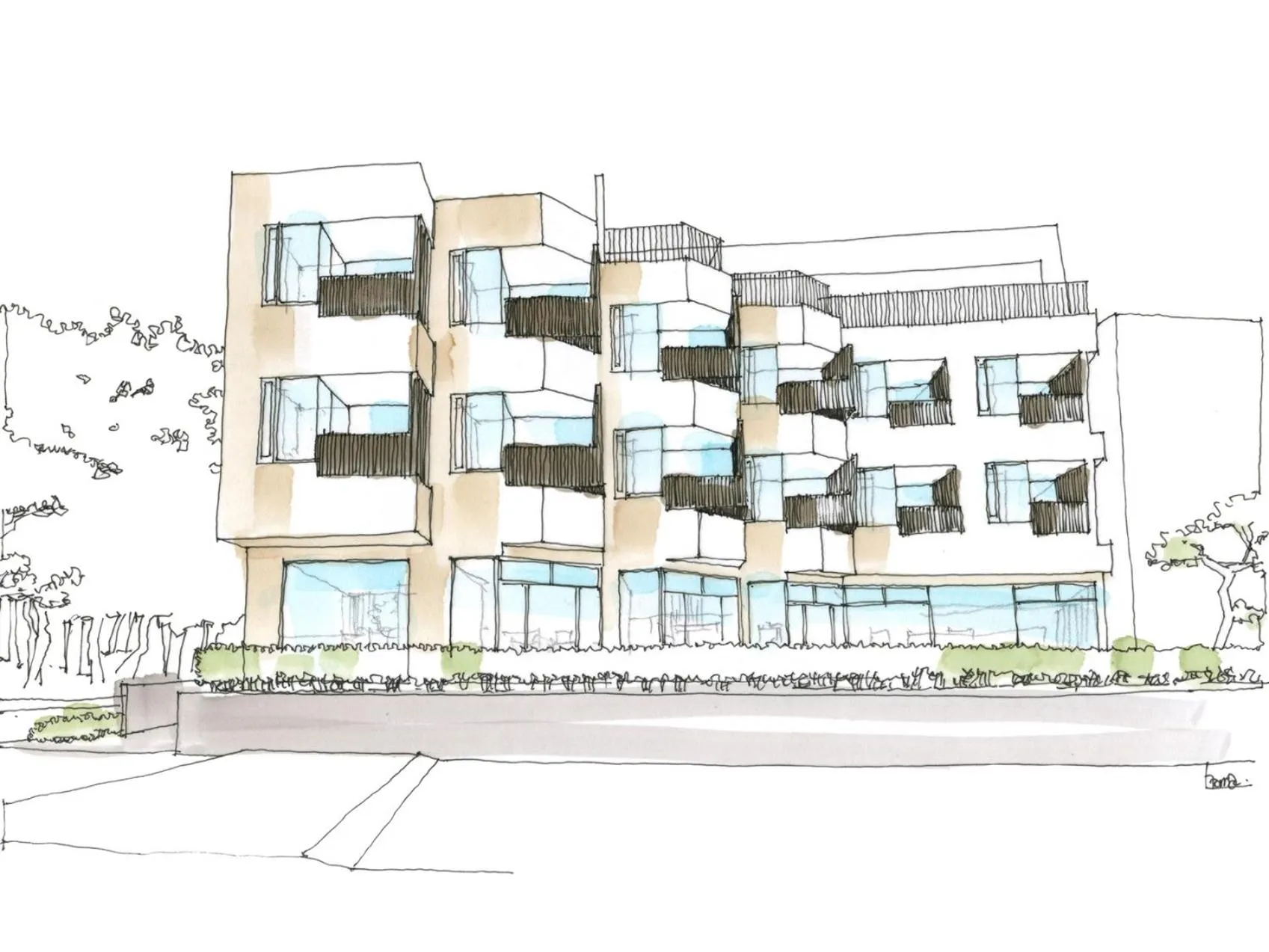 Property building in Hotel Uohan