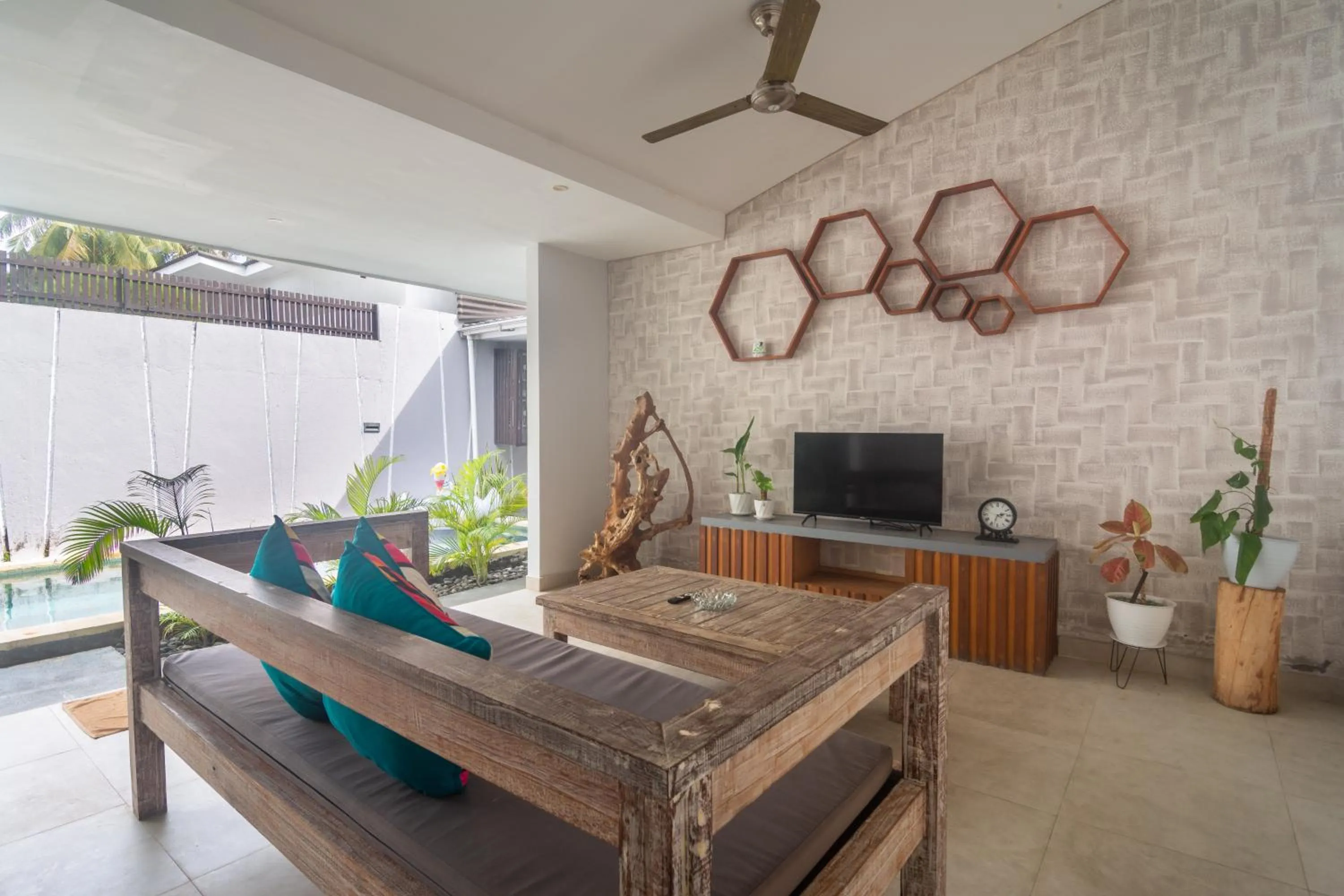 Living room in Gili Khayangan Villas
